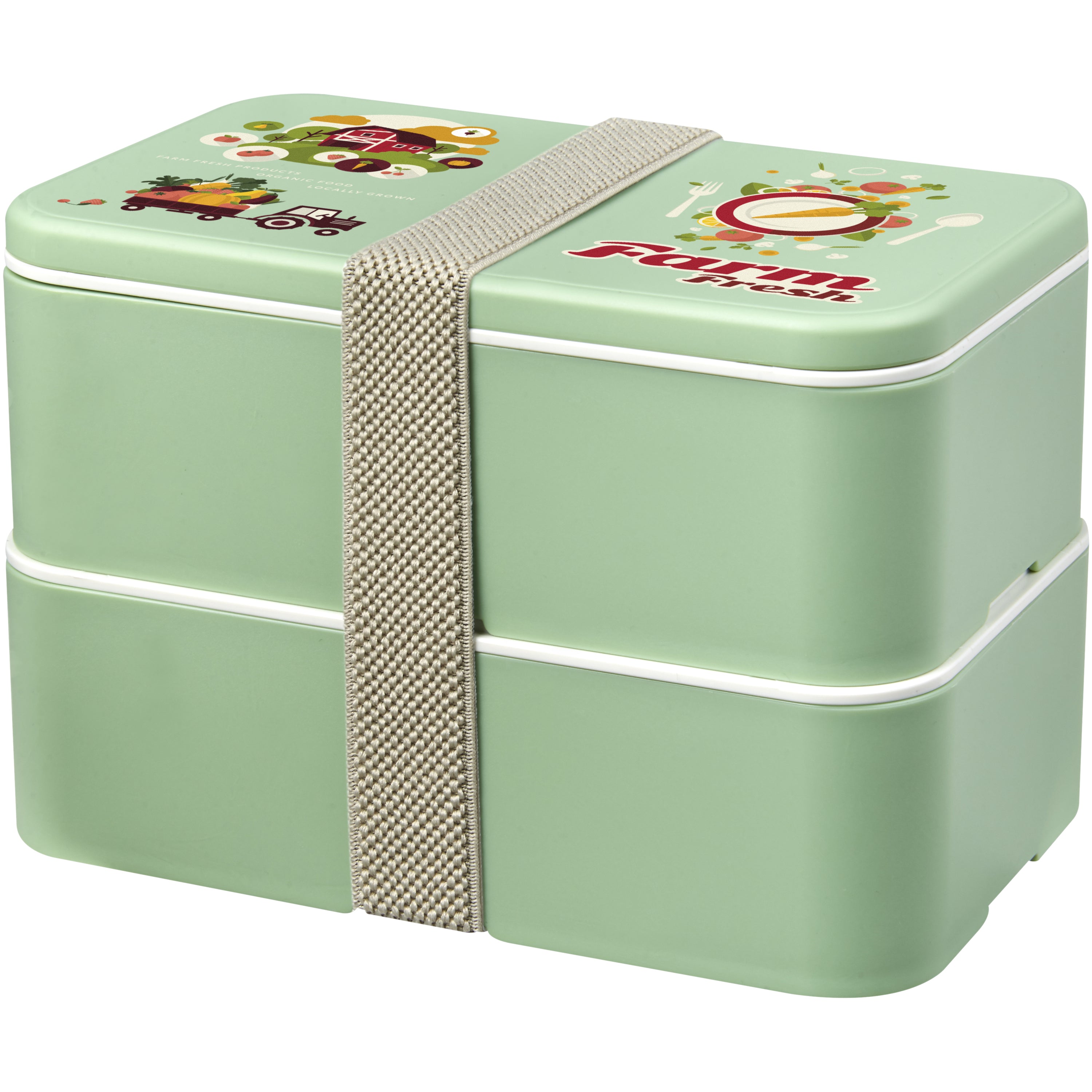 Renew Double Layer Recycled Plastic Lunch Box