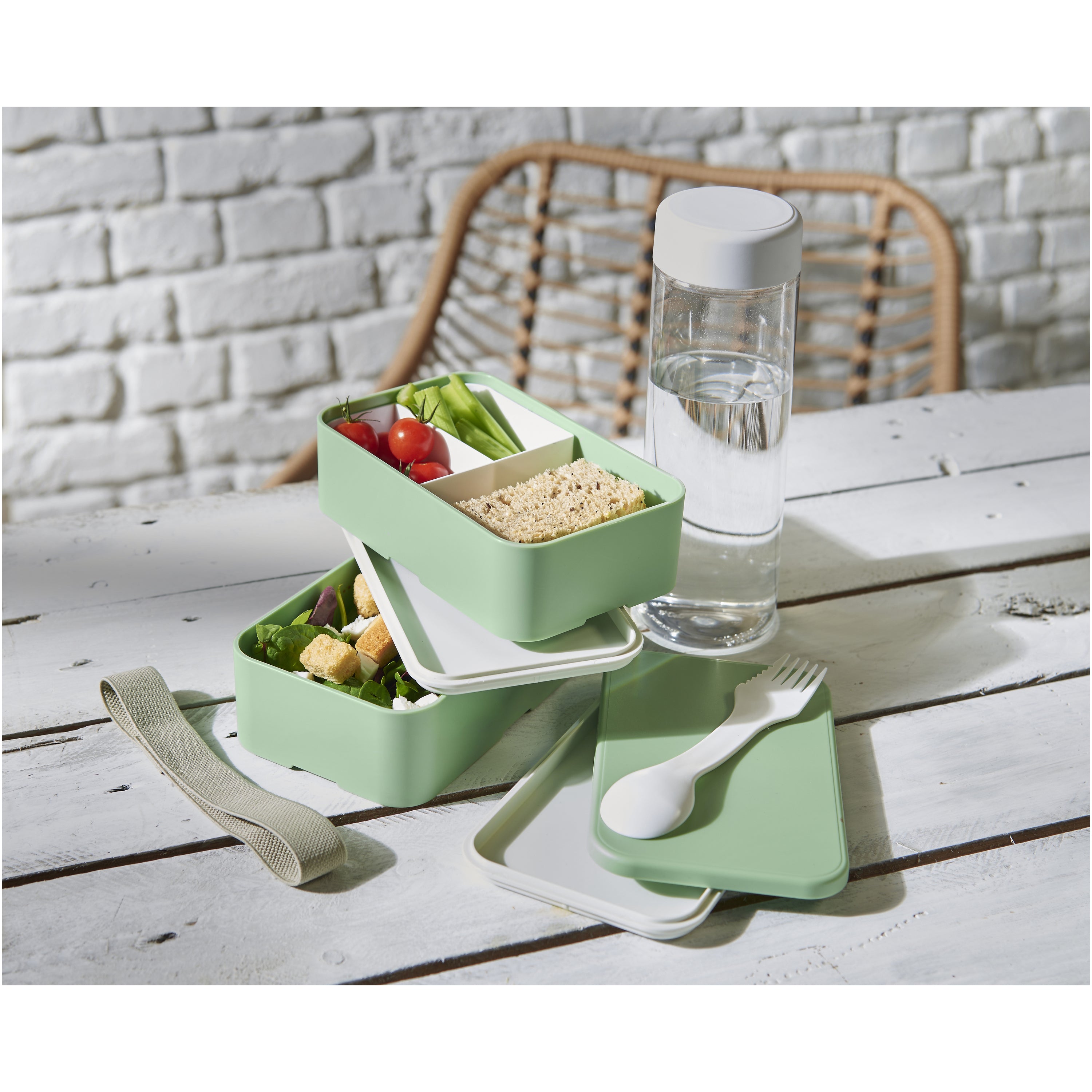 Renew Double Layer Recycled Plastic Lunch Box
