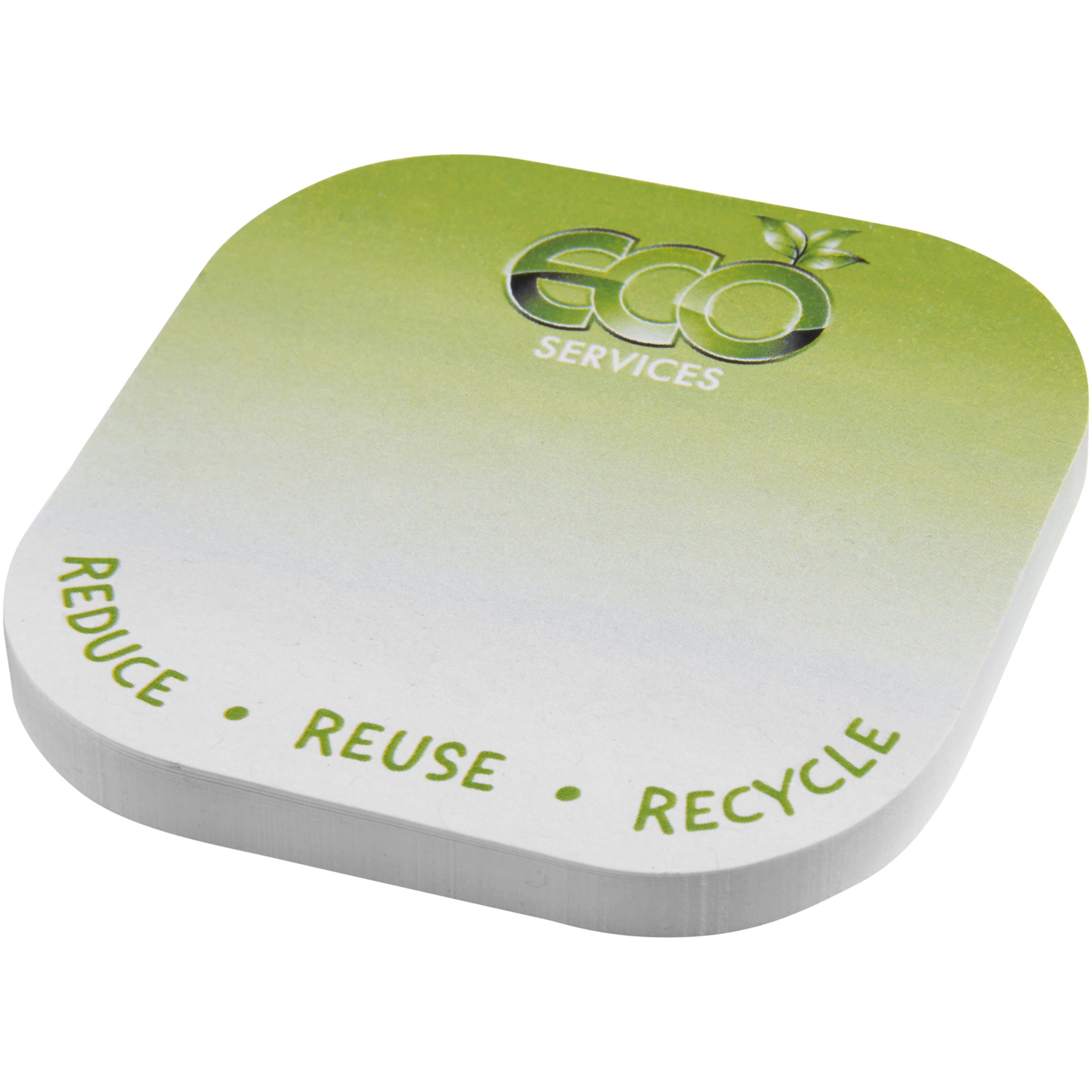 Rounded Square Recycled Sticky Notes