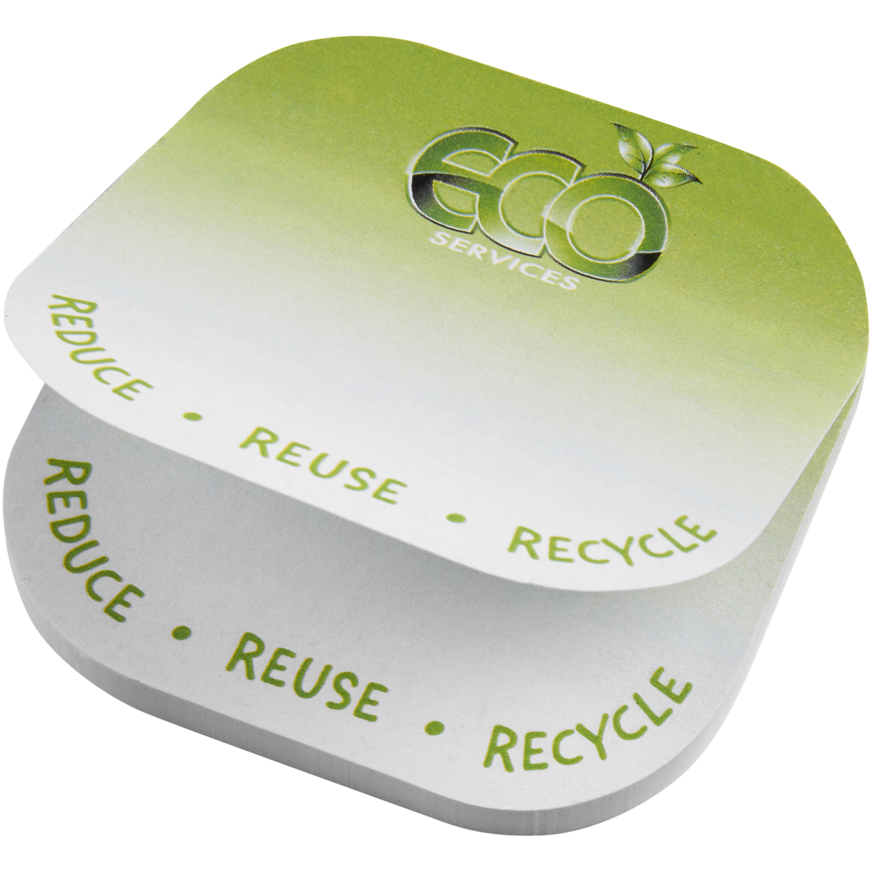 Rounded Square Recycled Sticky Notes