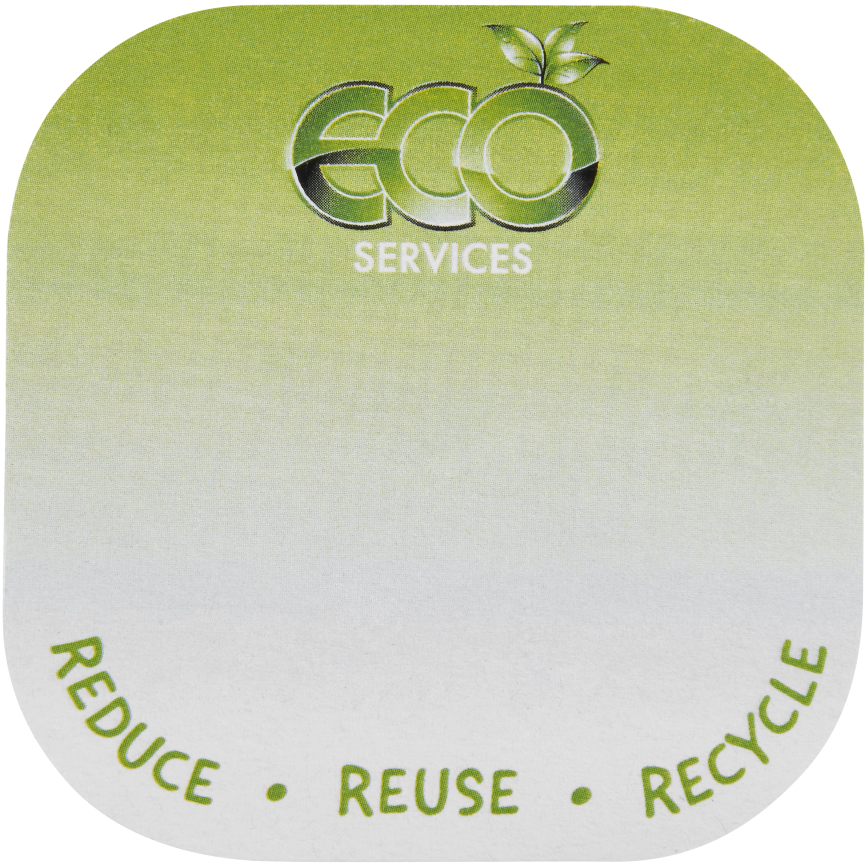 Rounded Square Recycled Sticky Notes