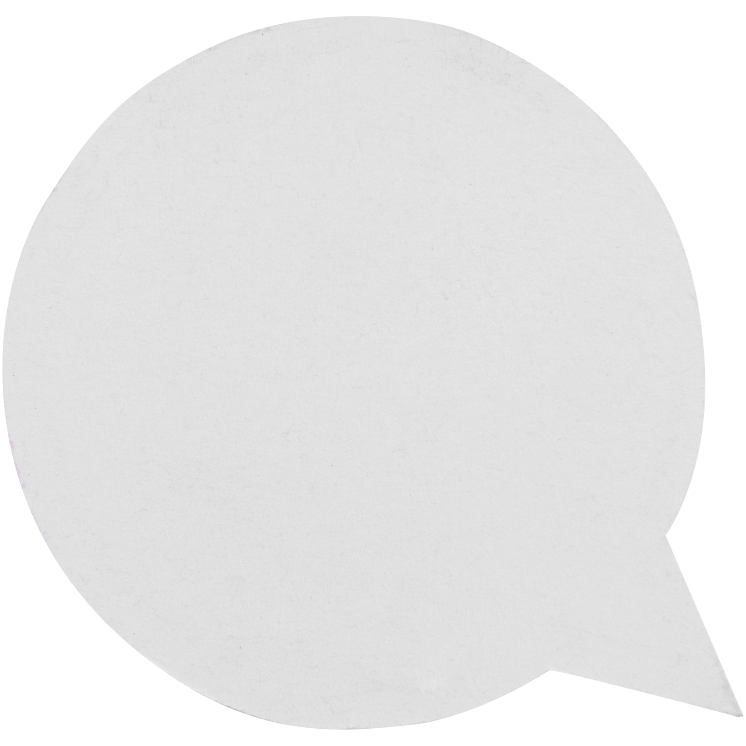 Speech Bubble Shaped Recycled Sticky Notes
