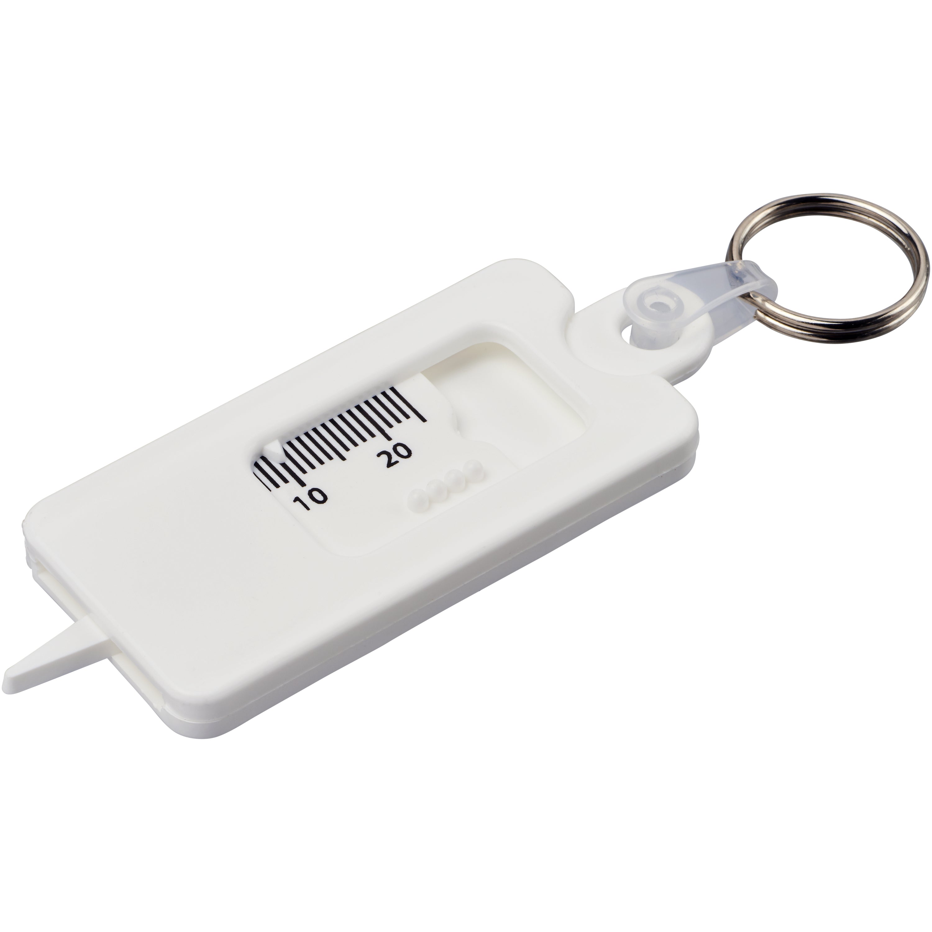 Recycled Tyre Tread Gauge Keyring