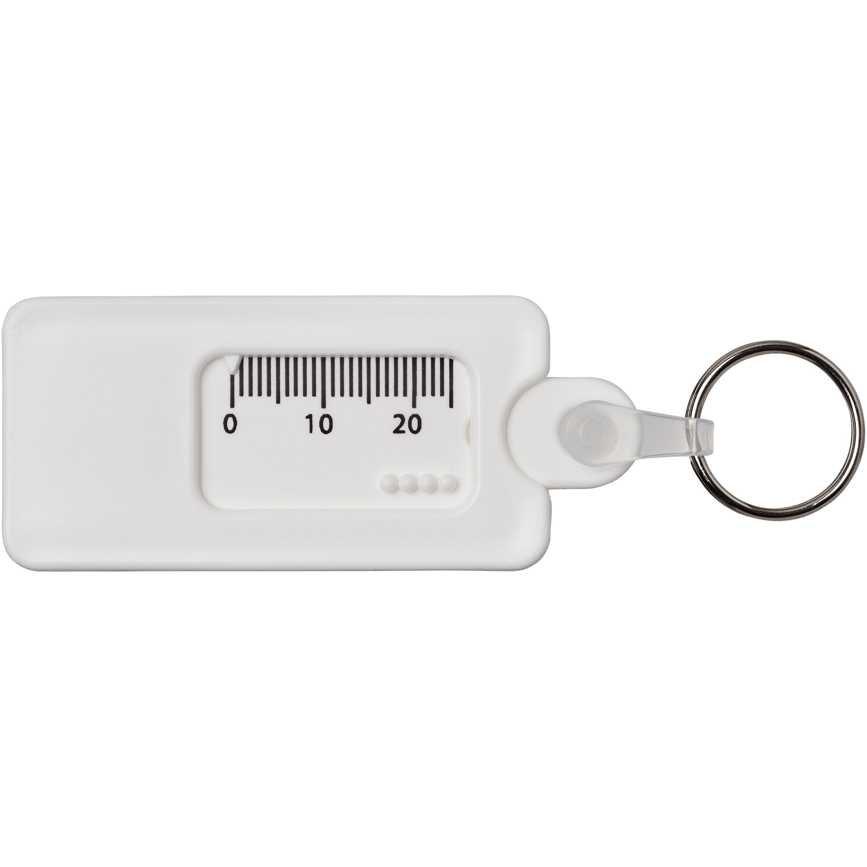 Recycled Tyre Tread Gauge Keyring