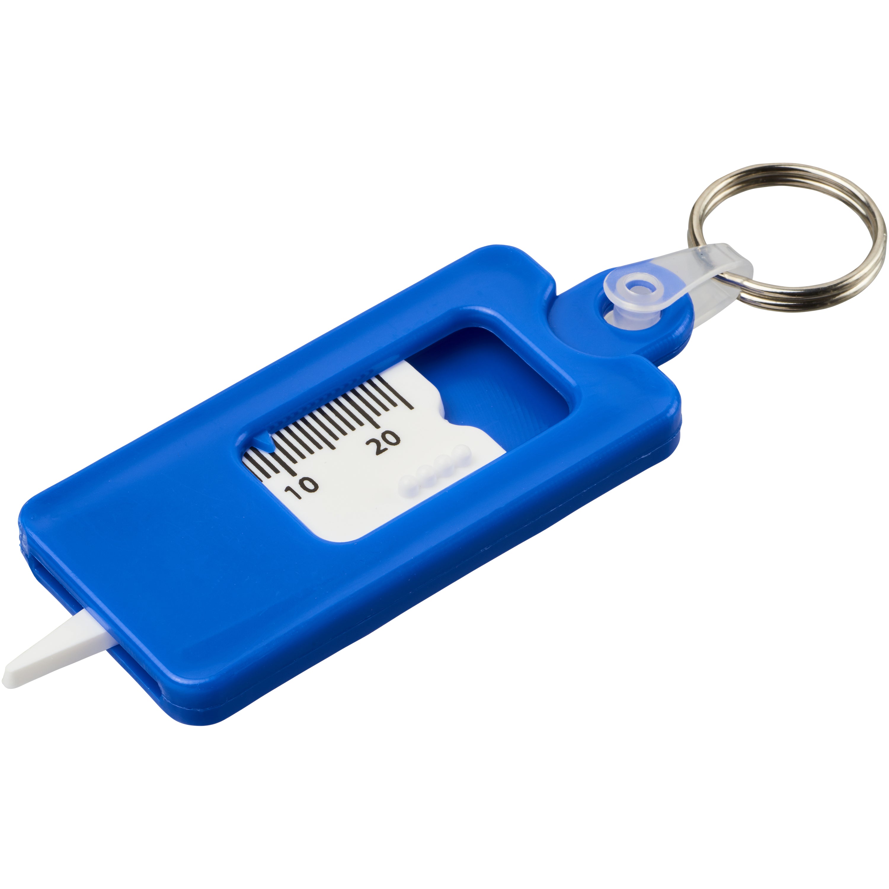 Recycled Tyre Tread Gauge Keyring