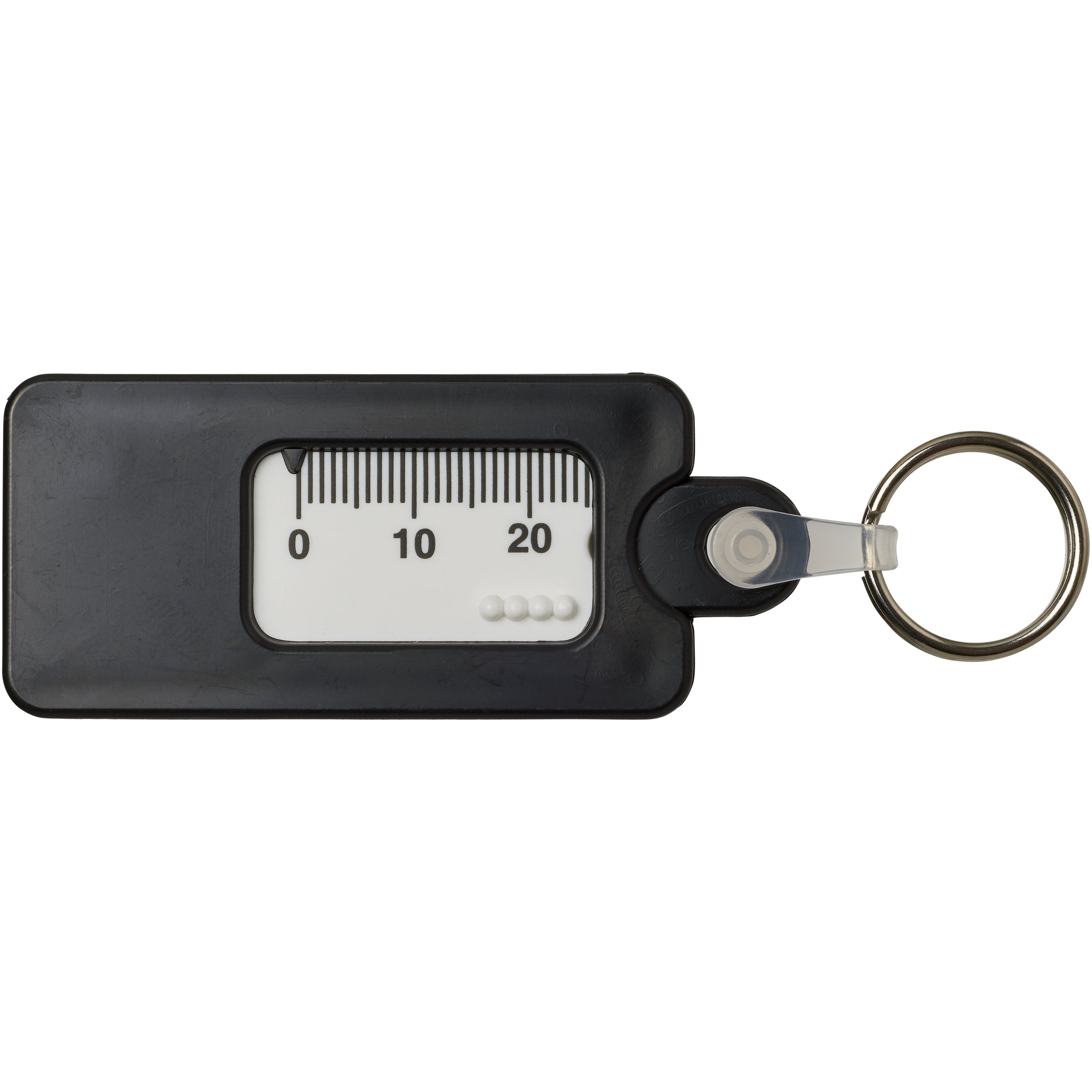 Recycled Tyre Tread Gauge Keyring