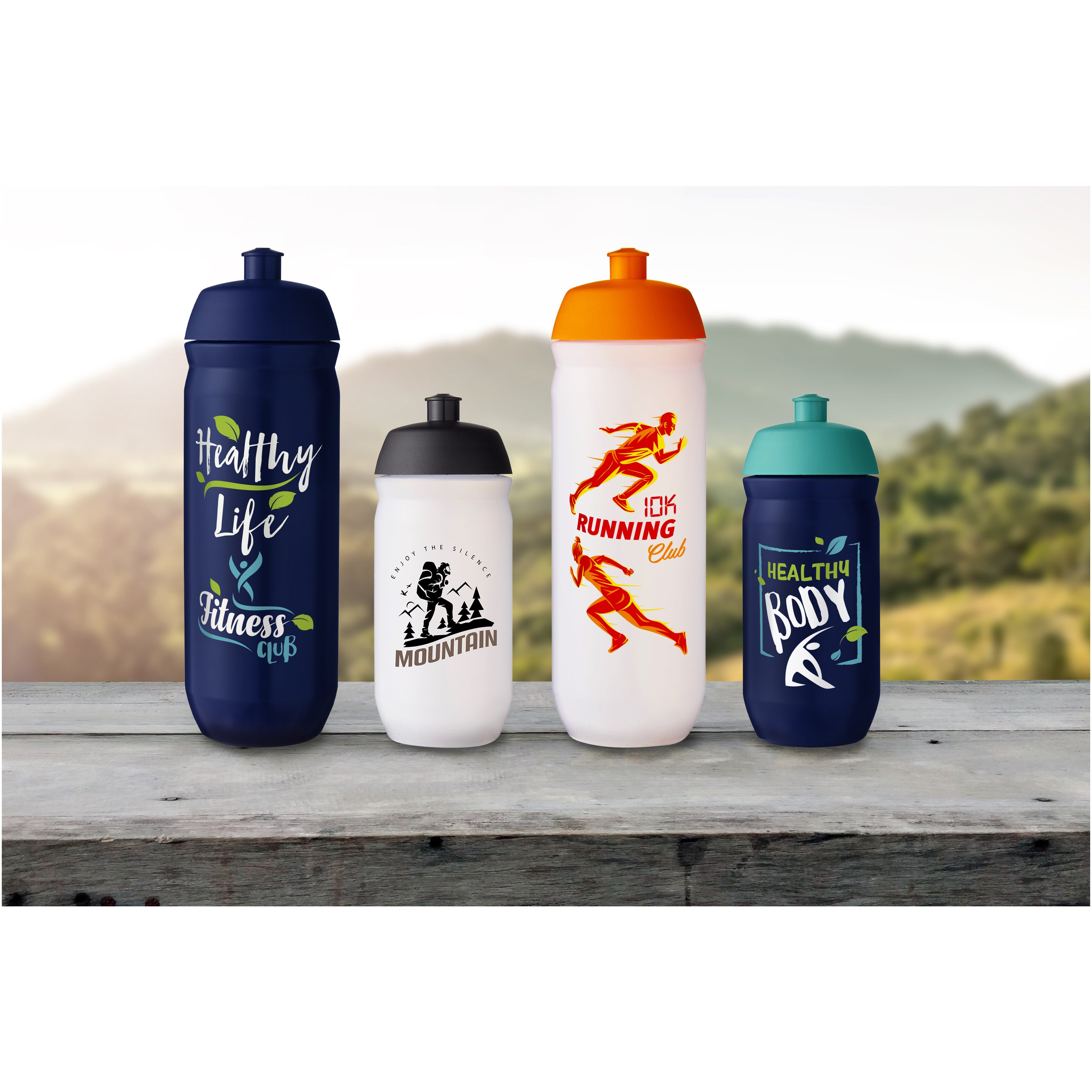 HydroFlex Frosted Clear Squeezy Bottle