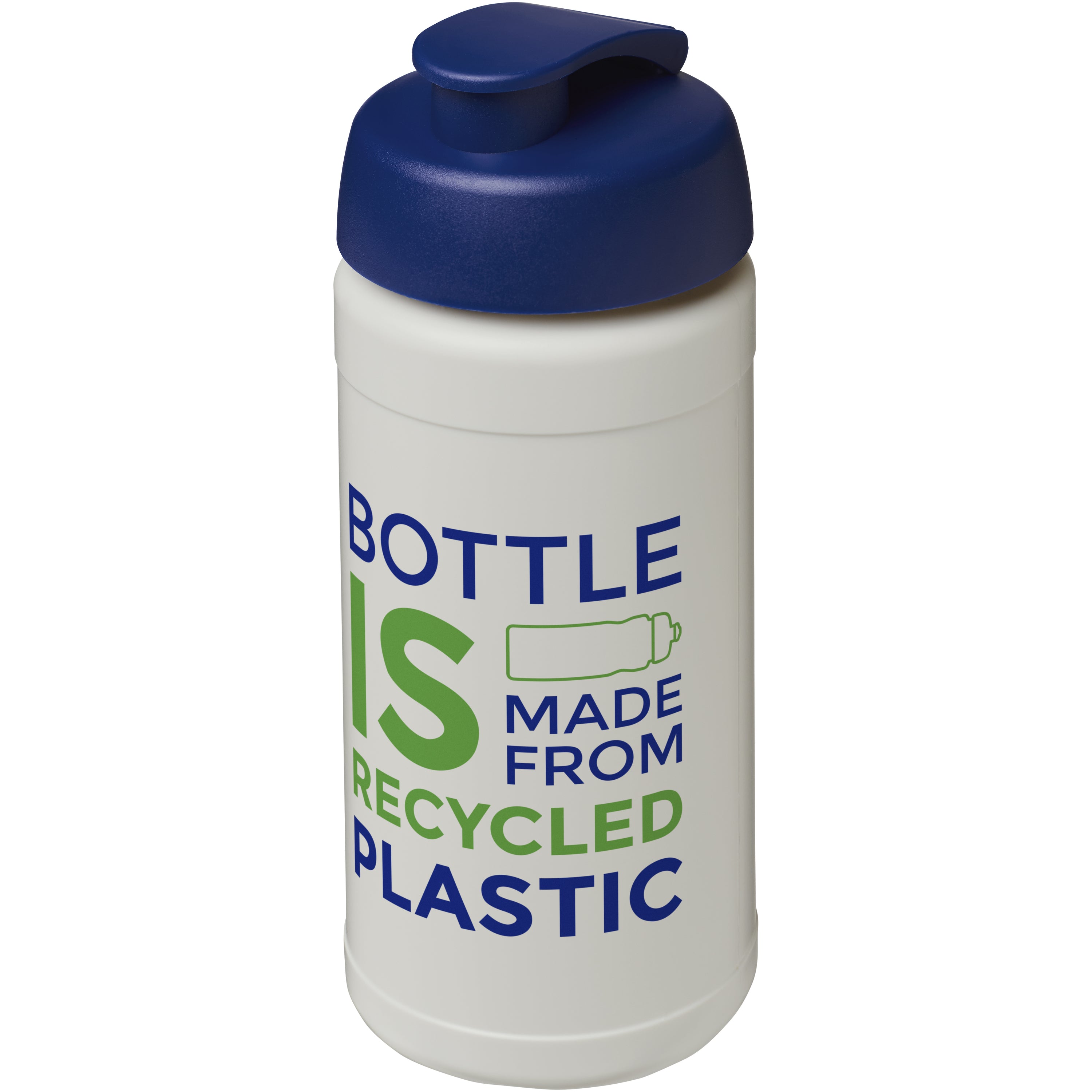 Recycled Plastic Flip Lid Sports Water Bottle