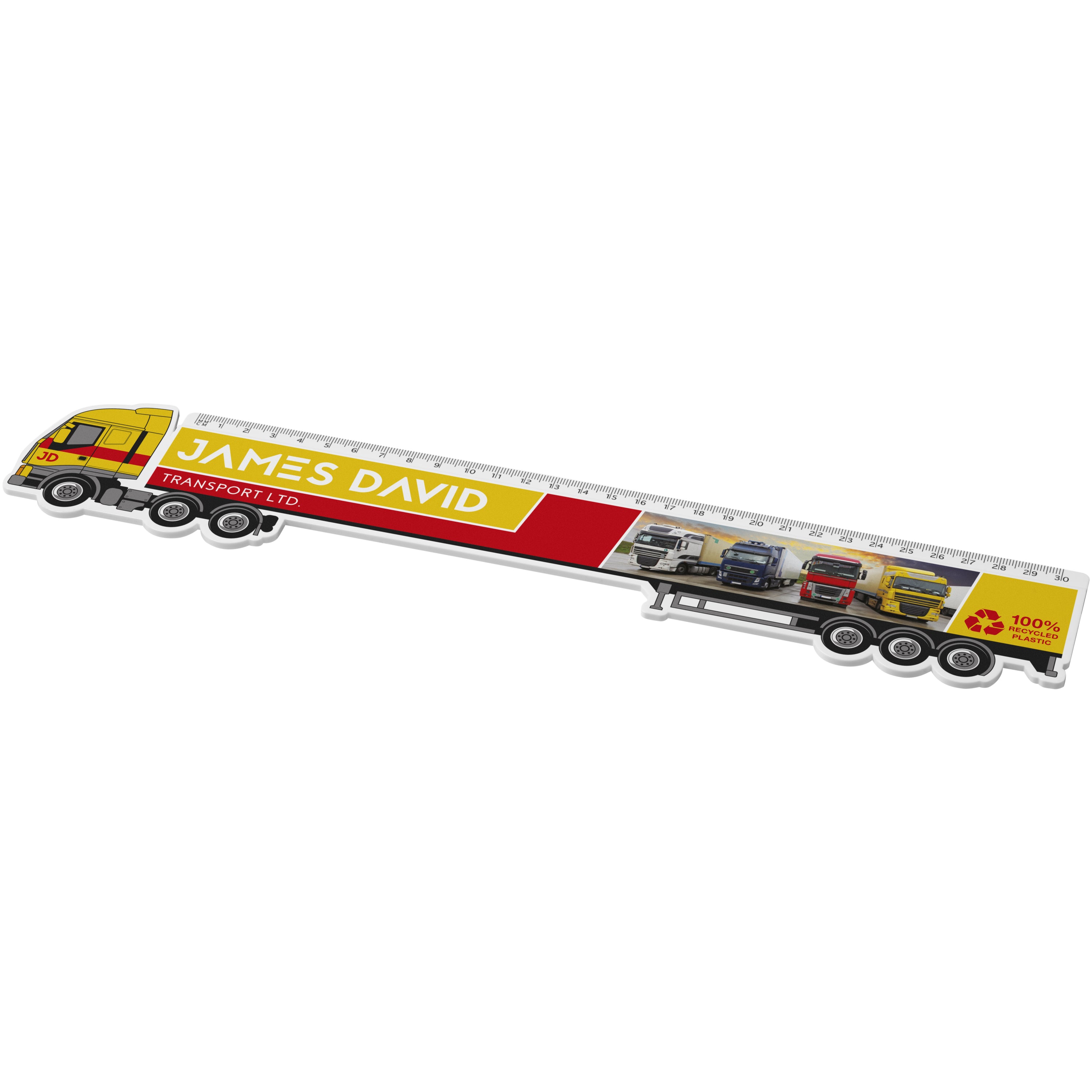 30cm Lorry Recycled Plastic Ruler