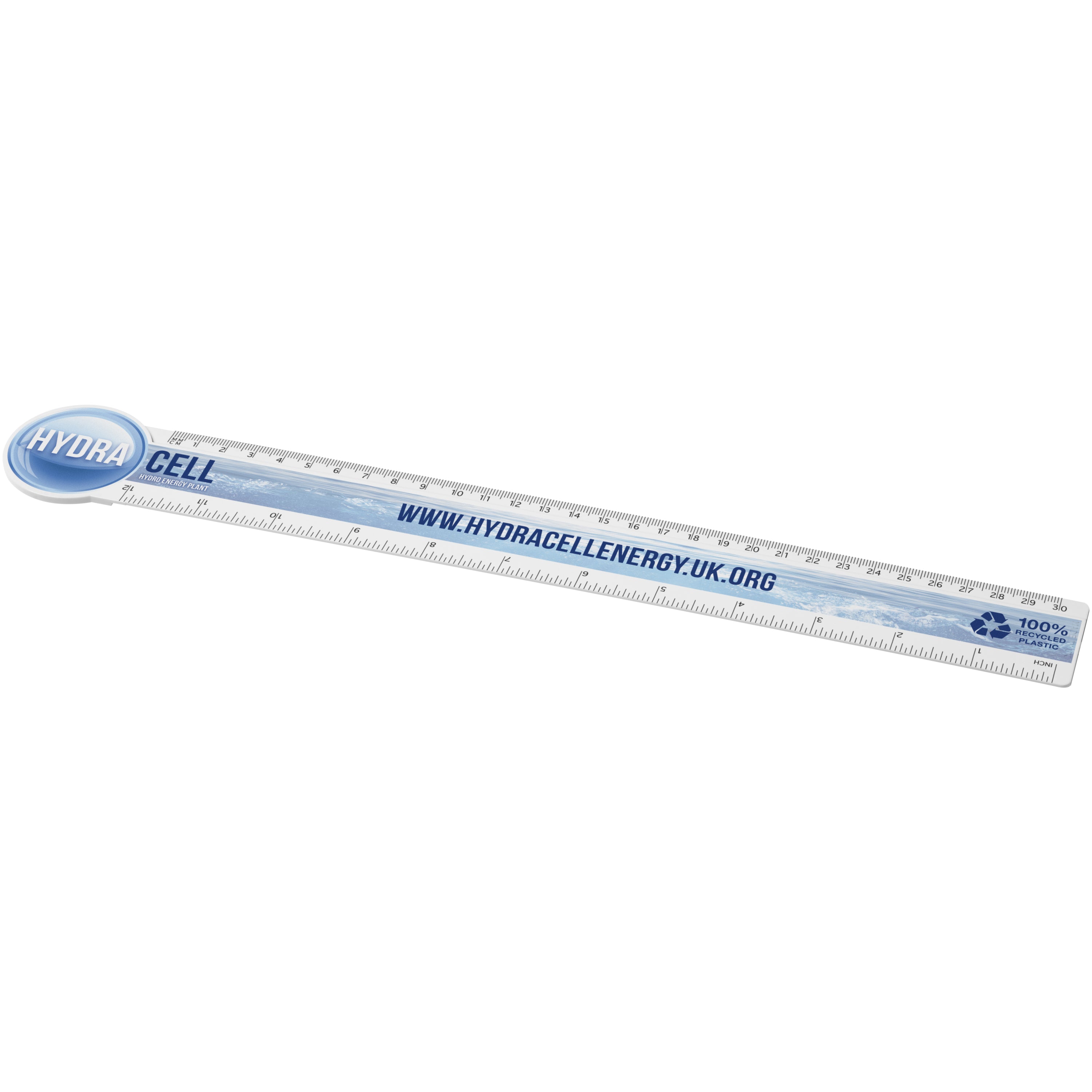 30cm Circle Shaped Recycled Plastic Ruler