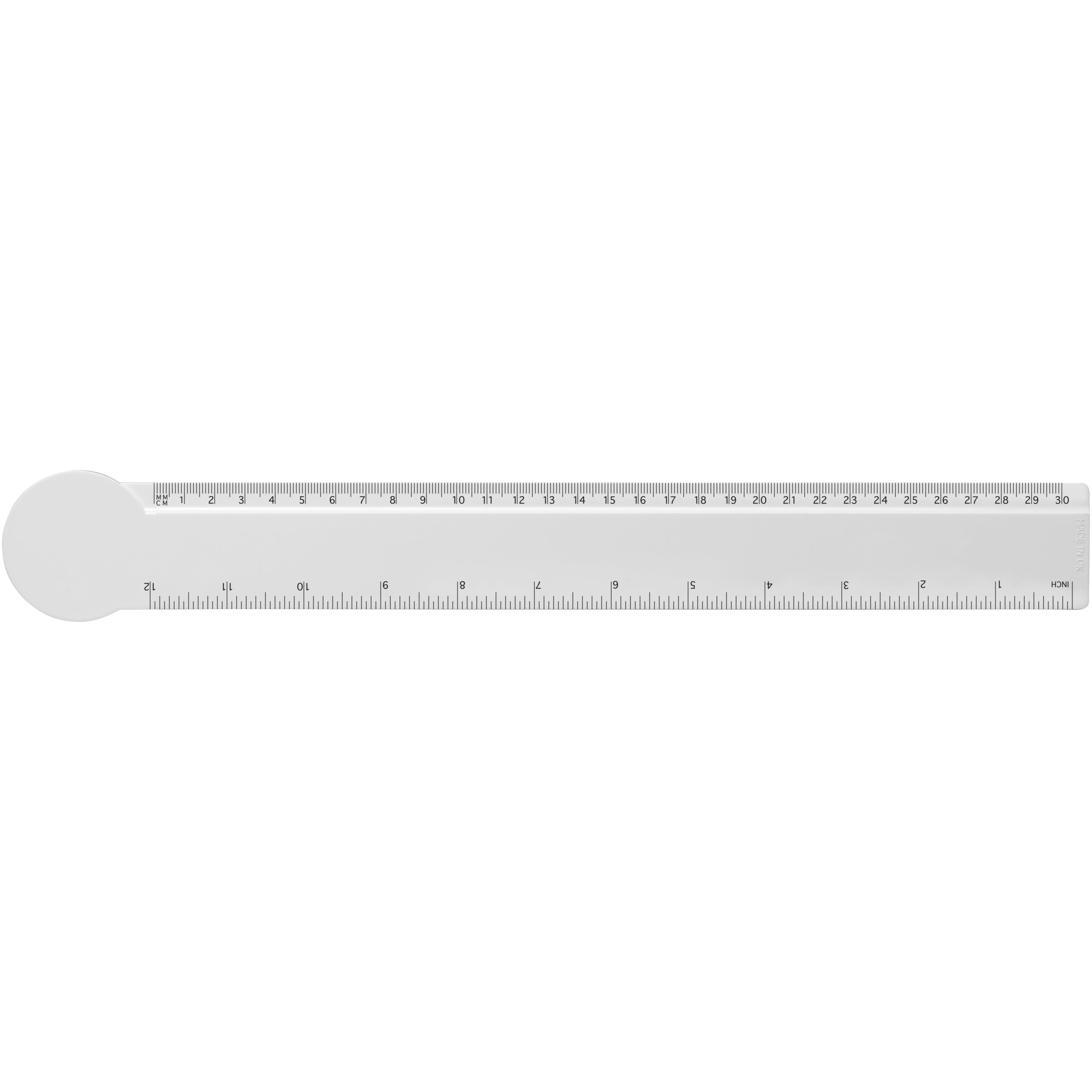 30cm Circle Shaped Recycled Plastic Ruler
