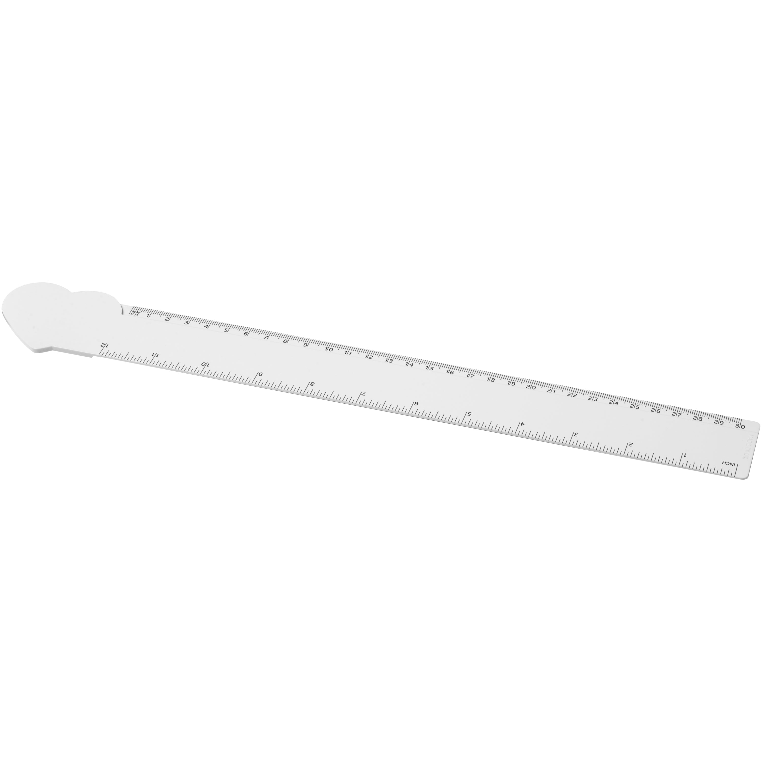 30cm Heart Recycled Plastic Ruler