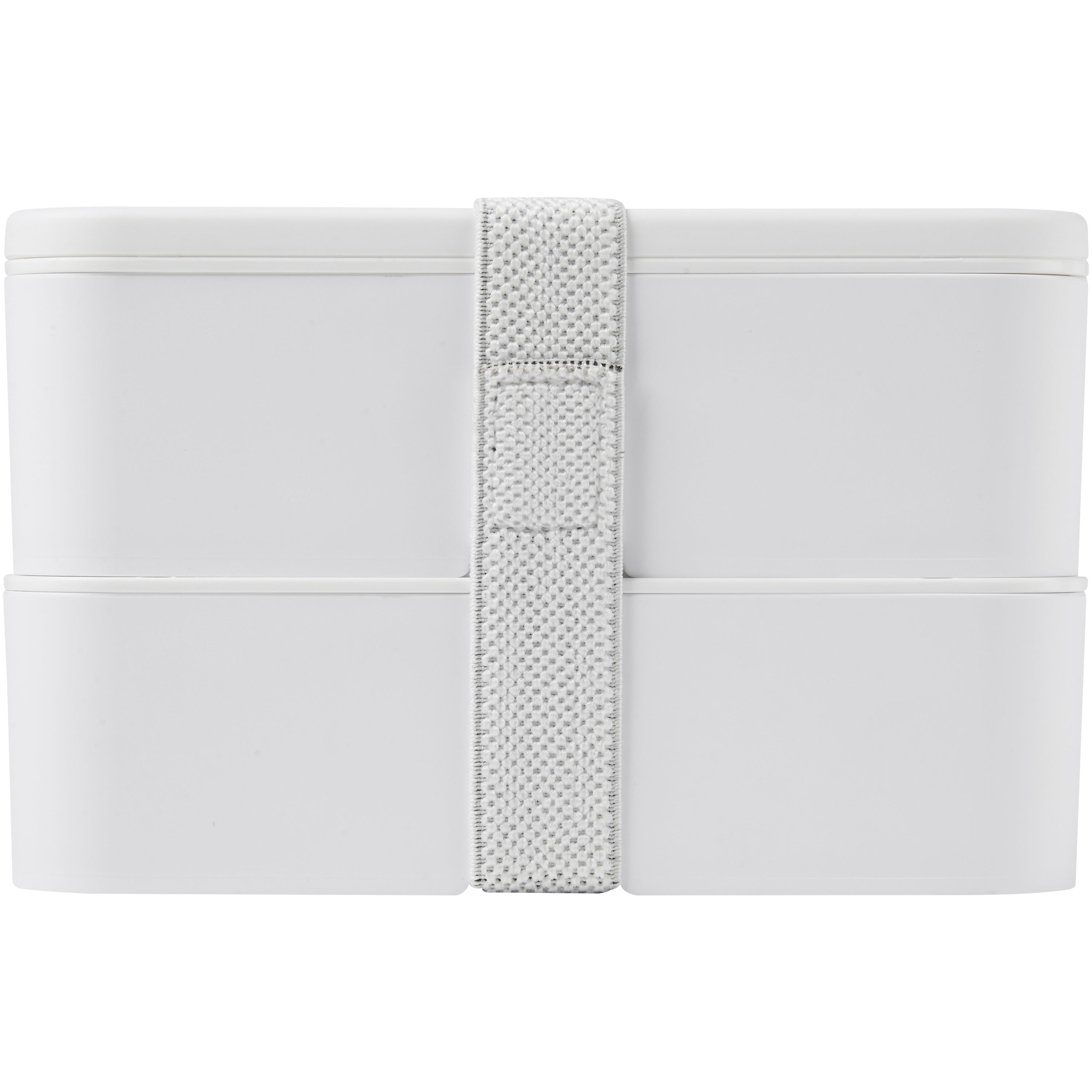 White Double Layer Microwavable Lunch Box