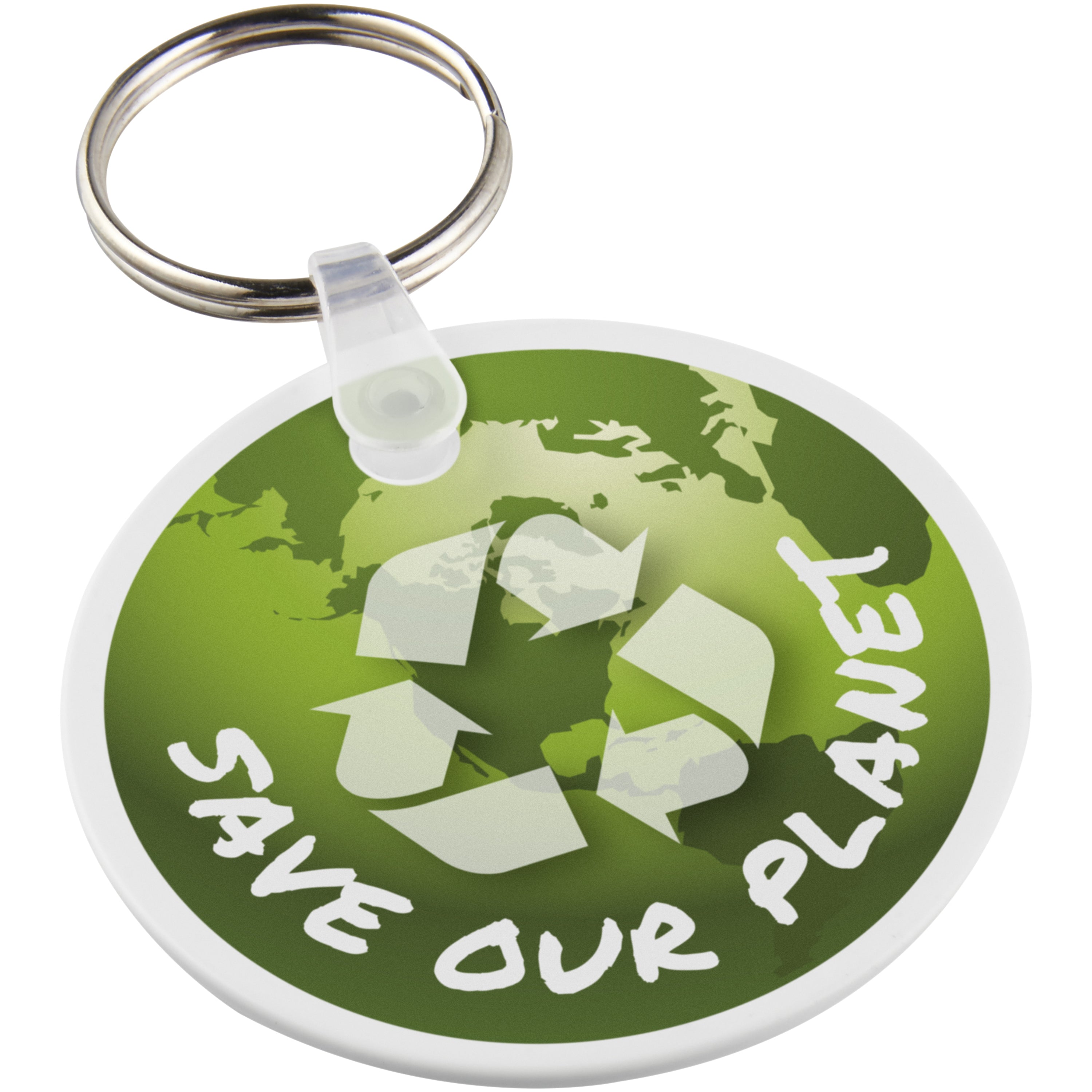 Circle Shaped Upcycled Keyring