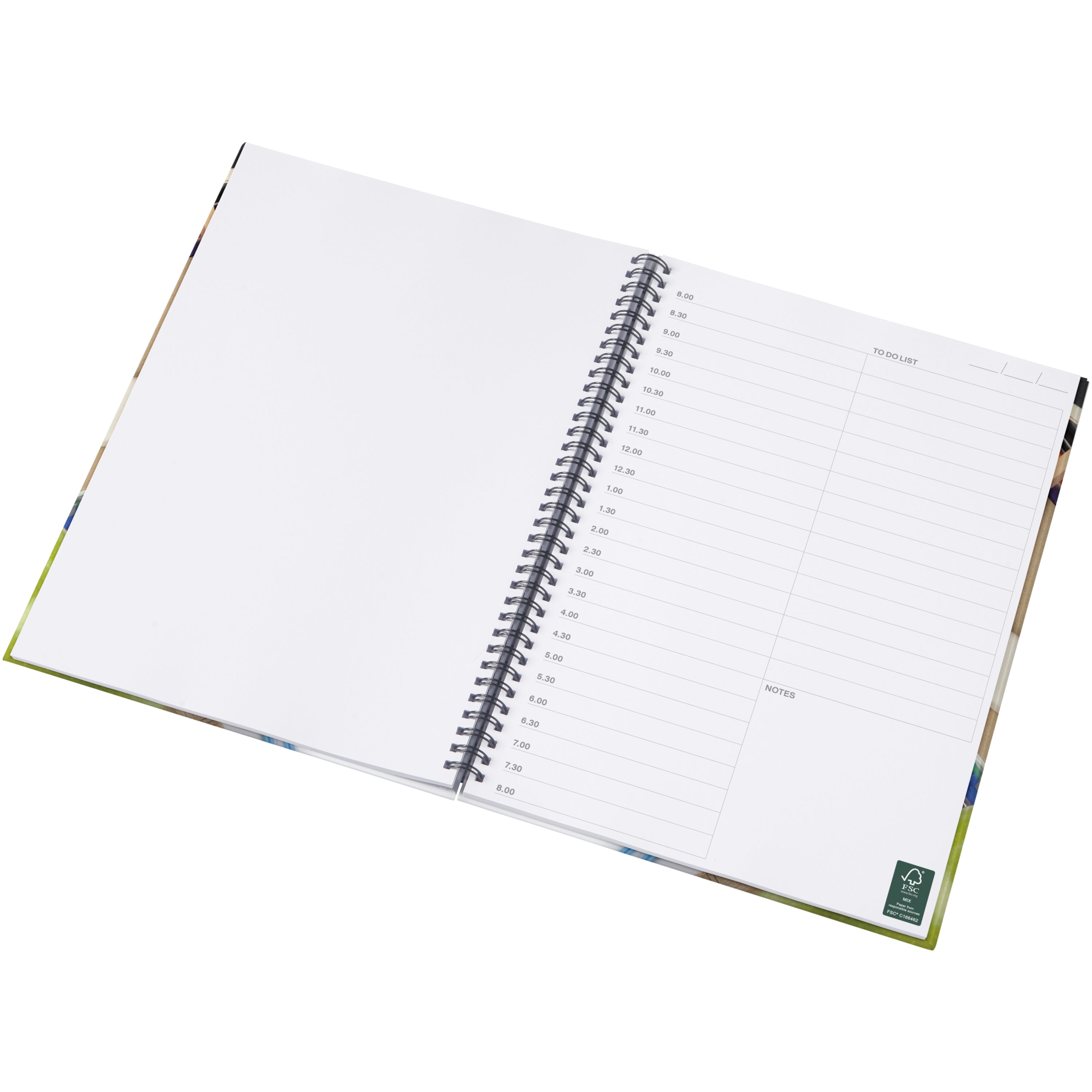 A4 Hard Cover Notebook with Spiral Binding