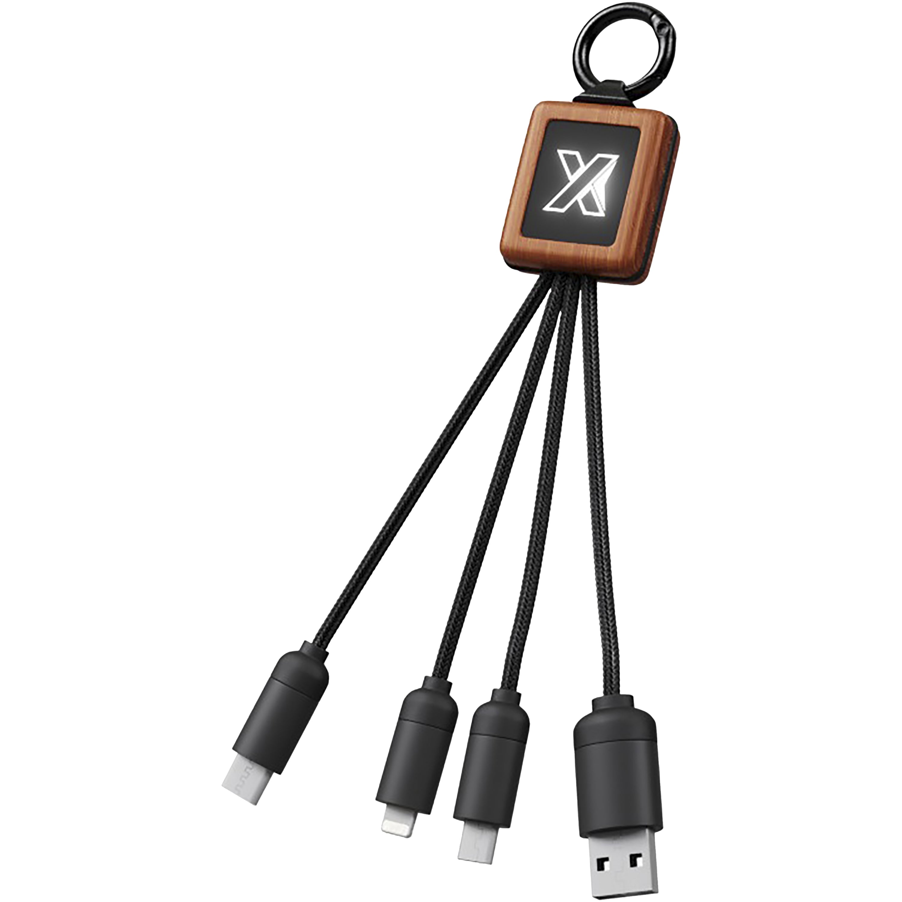SCX 3-in-1 Wooden Charging Cable