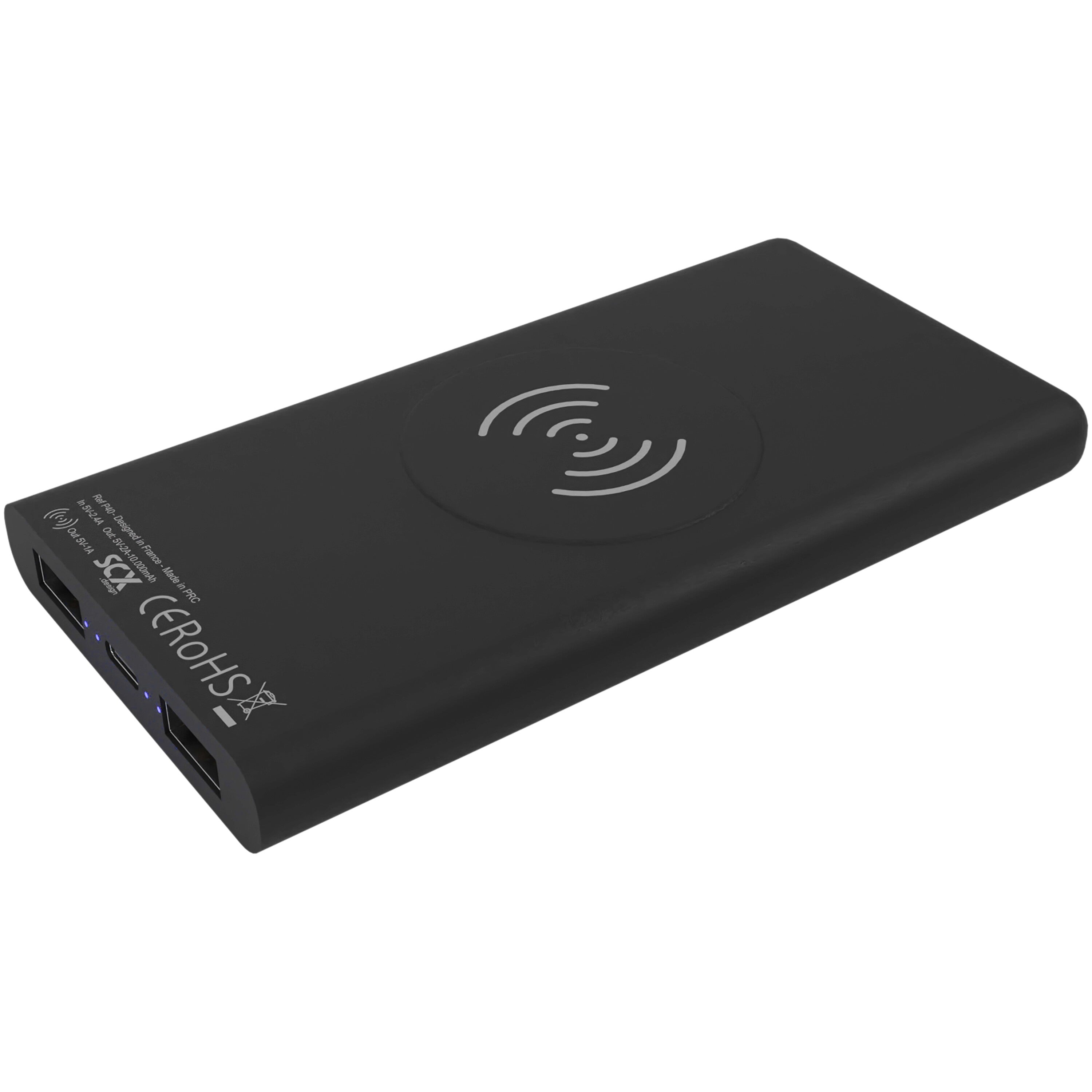 SCX Design Light-Up Wireless Rubber Powerbank