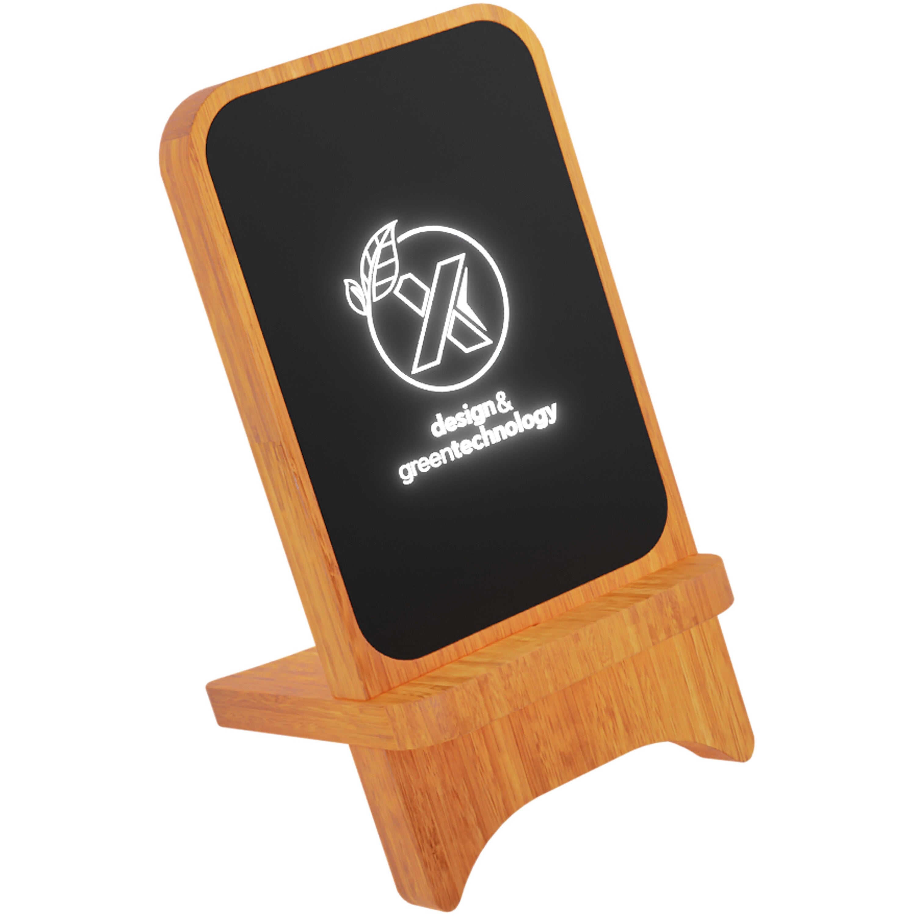 Light-Up Wireless Wooden Stand