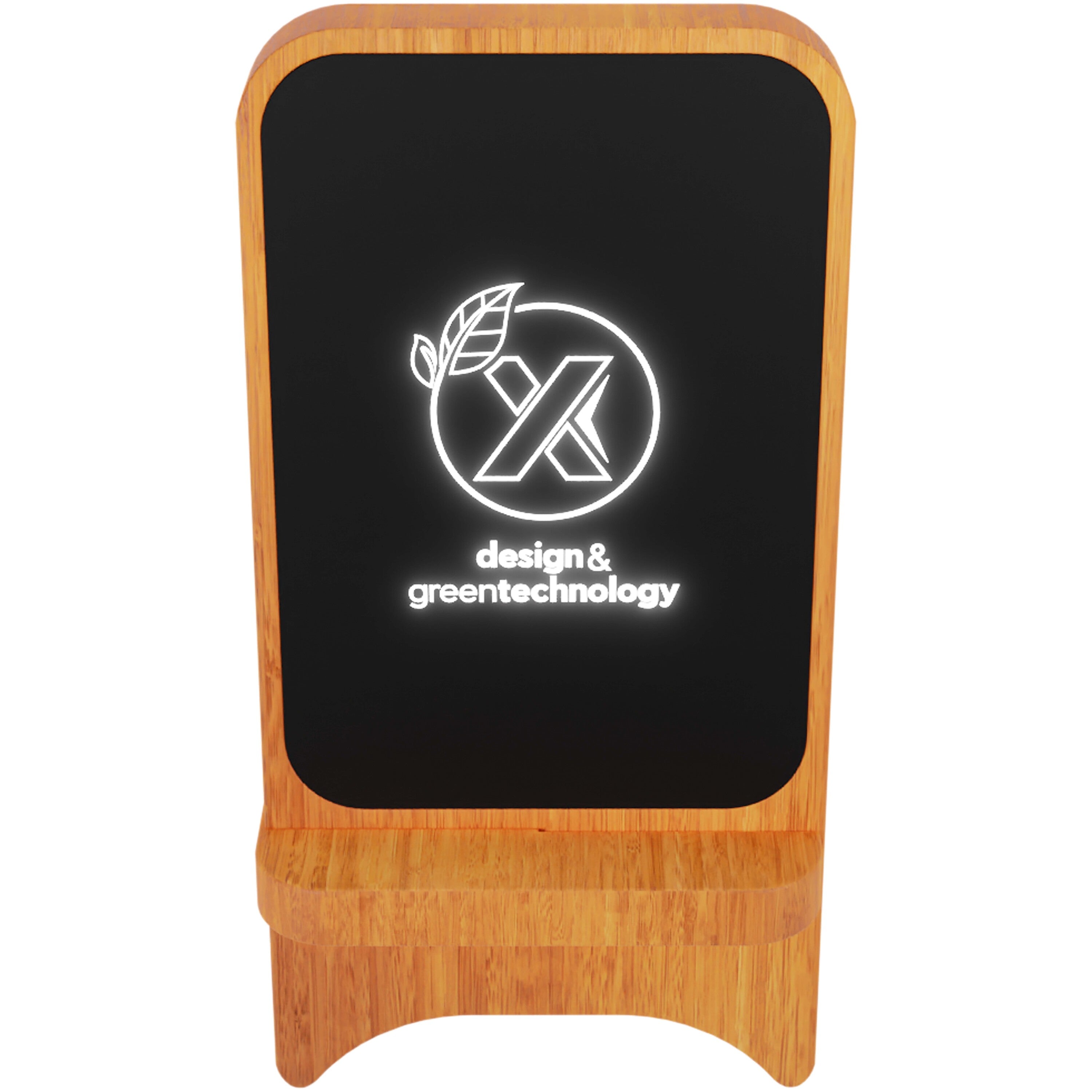 Light-Up Wireless Wooden Stand