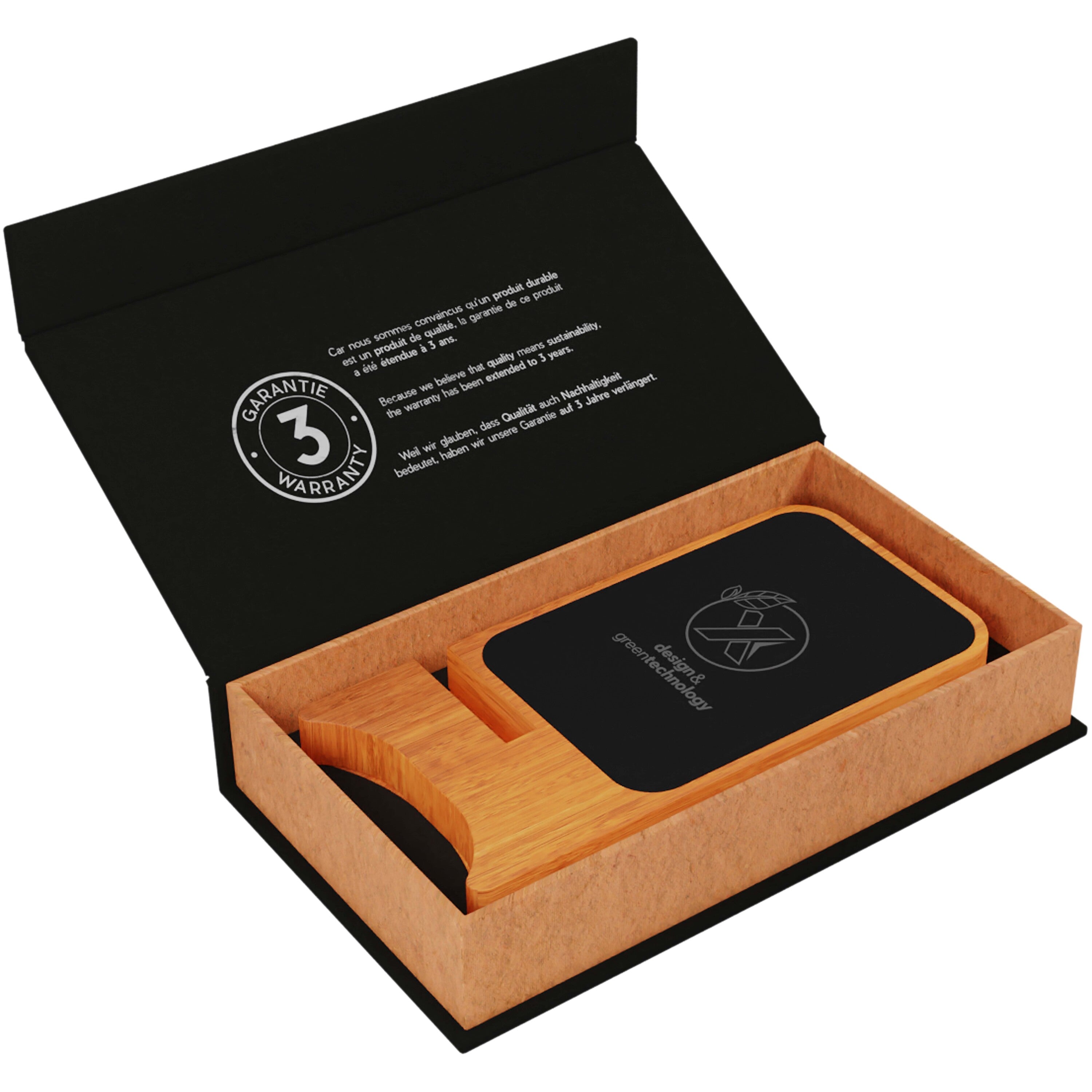 Light-Up Wireless Wooden Stand