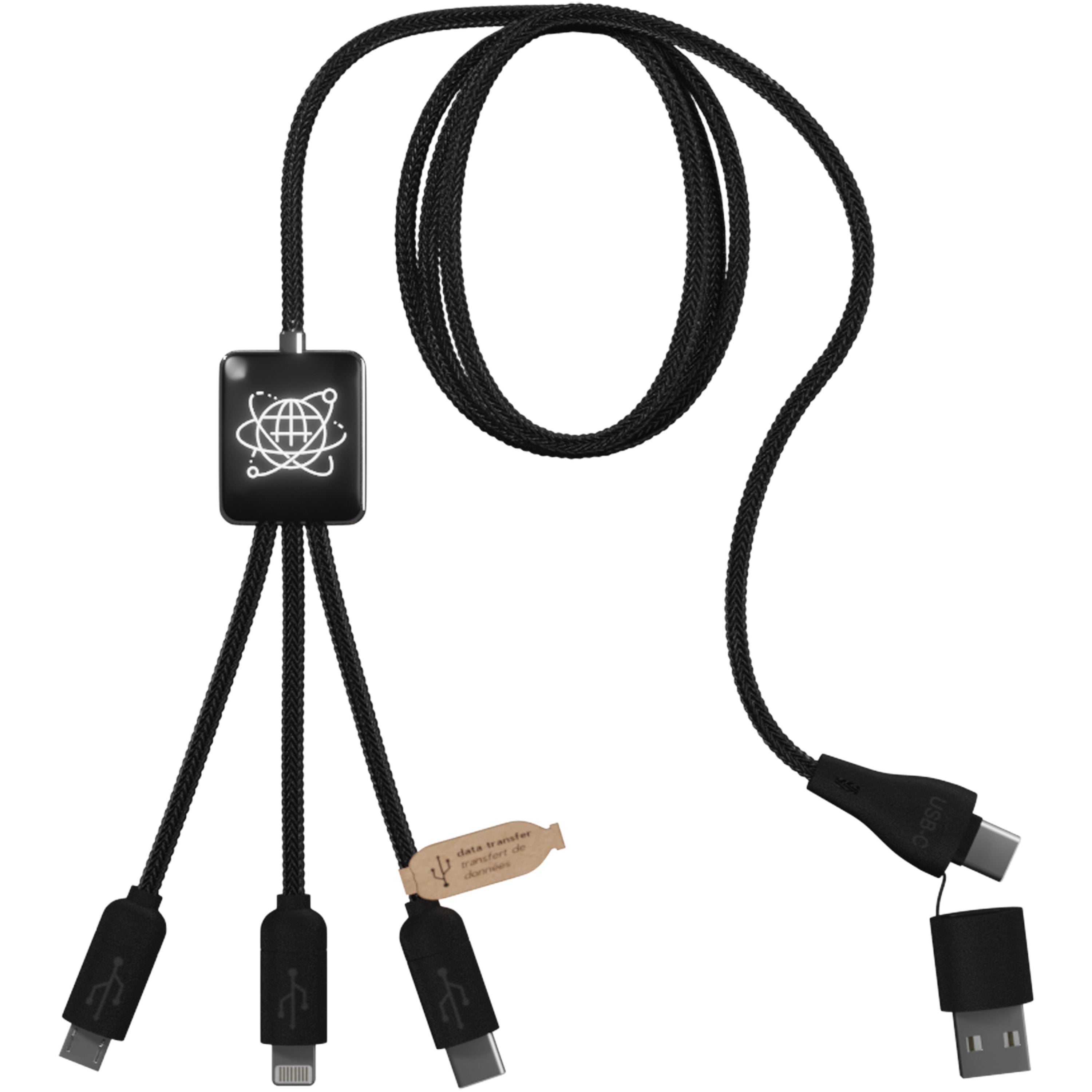 SCX Design 5-in-1 Data Transfer and Charging Cable