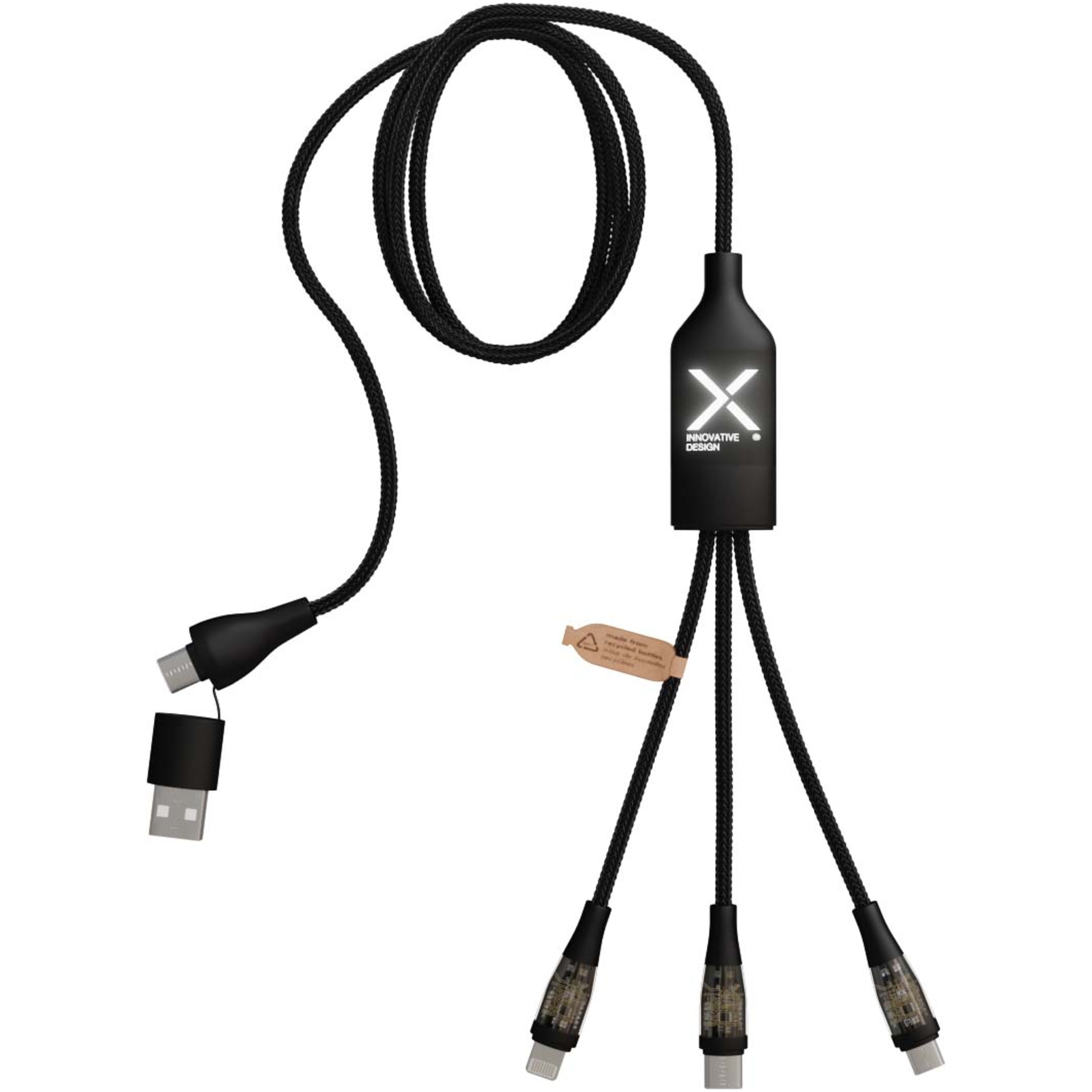 SCX 5-in-1 Fast Charging Cable with Digital Display