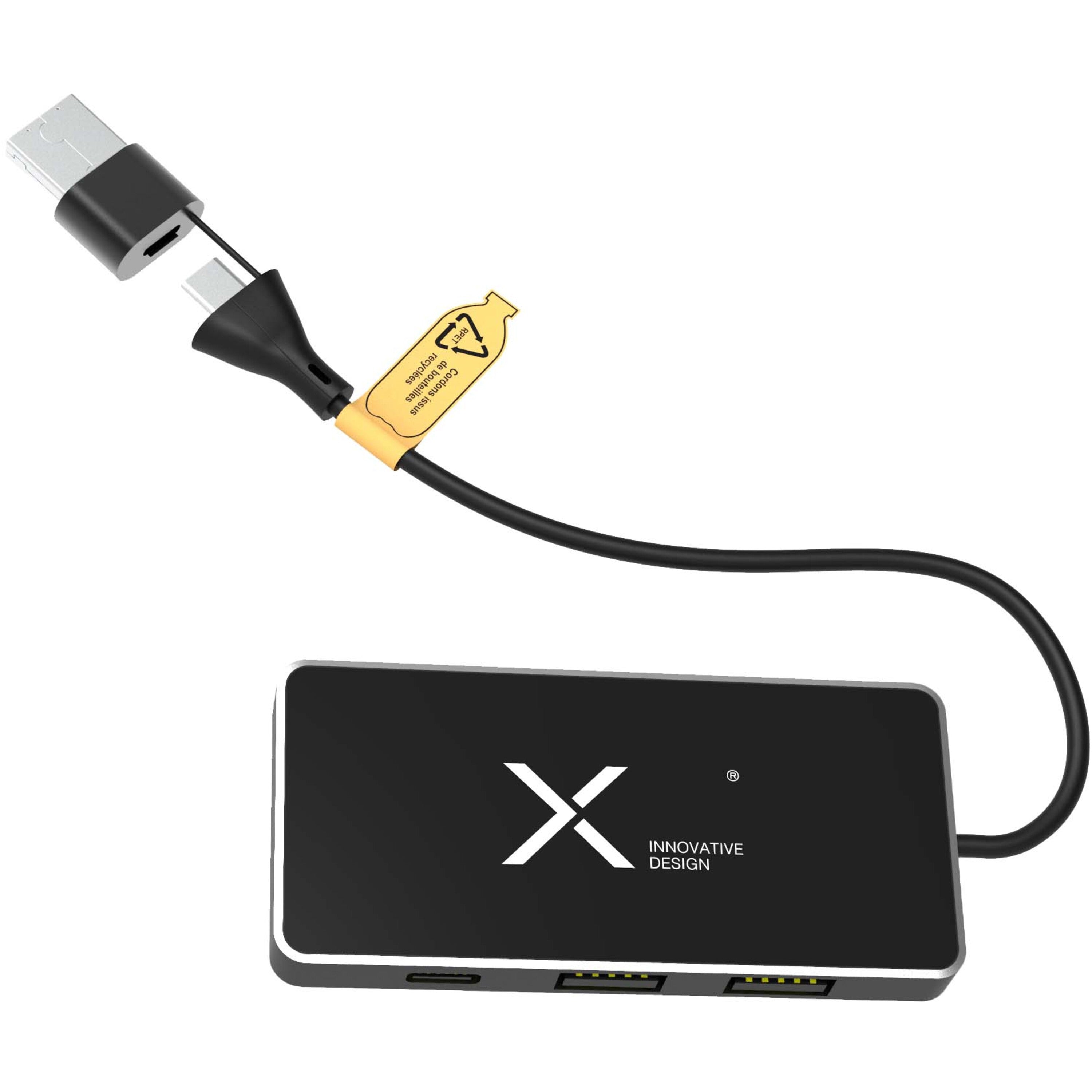 8-in-1 USB Hub with Dual Input and 6-Ports