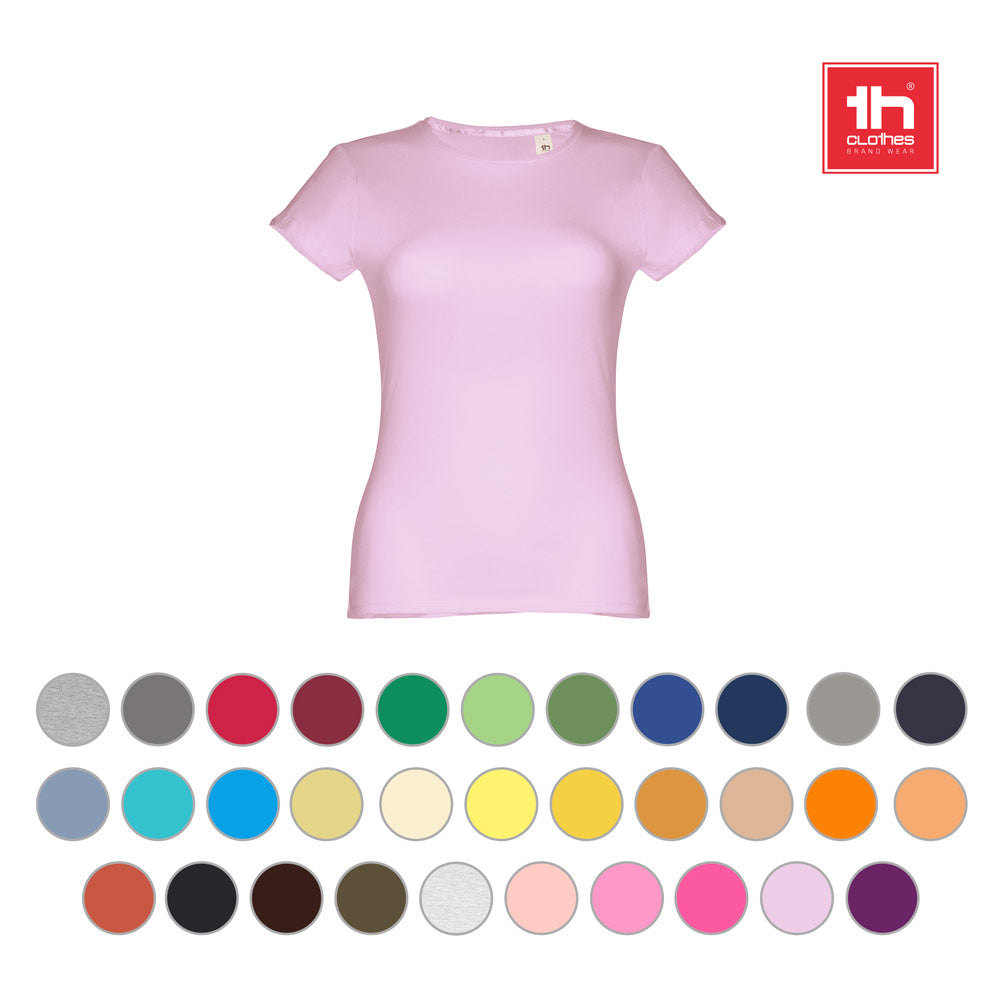 Thc Sofia. Women's Fitted Short Sleeve Cotton T-Shirt
