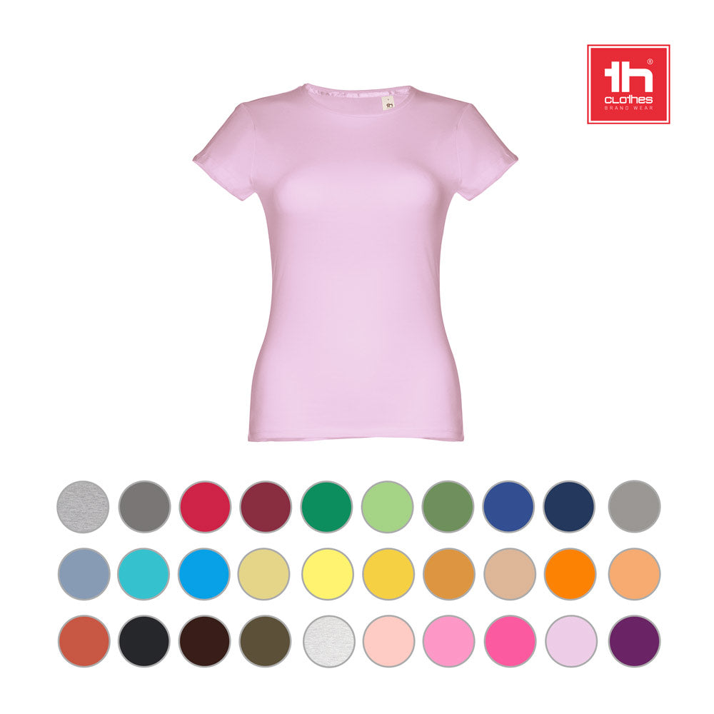 Thc Sofia. Women's Fitted Short Sleeve Cotton T-Shirt