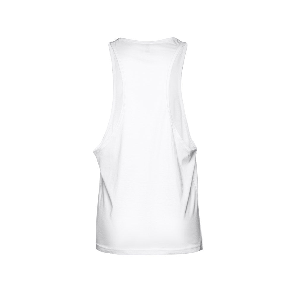 Thc Ibiza Wh. Men's Split-Sleeve Cotton T-Shirt With Dropped Armholes