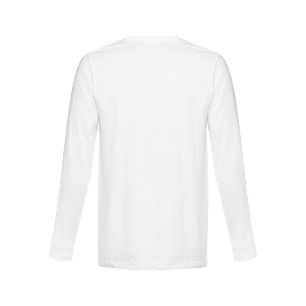 Thc Bucharest Wh. Men's Long-Sleeved Tubular Cotton T-Shirt