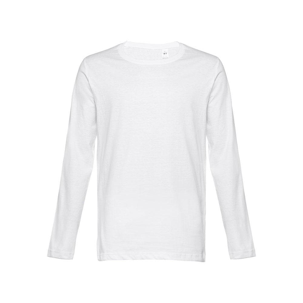 Thc Bucharest Wh. Men's Long-Sleeved Tubular Cotton T-Shirt