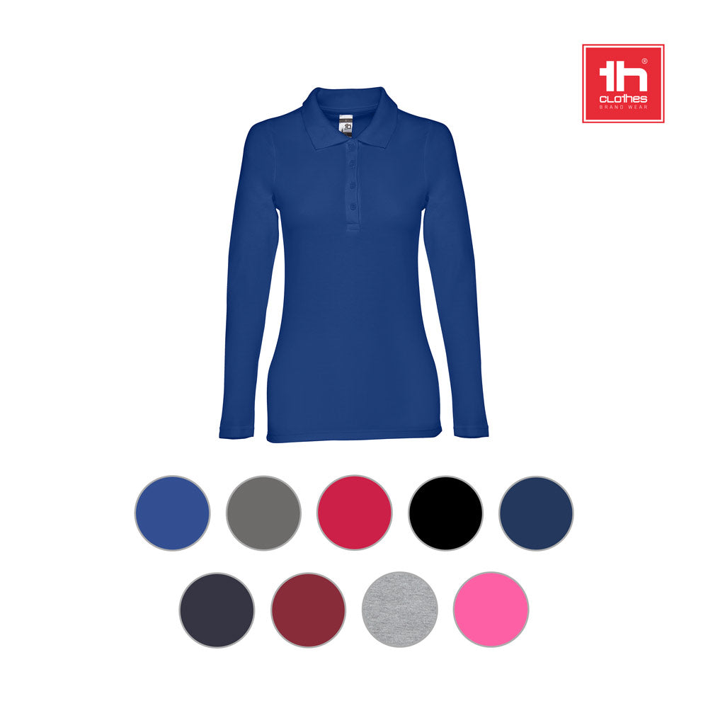 Thc Bern Women. Women's Long Sleeve Polo Shirt