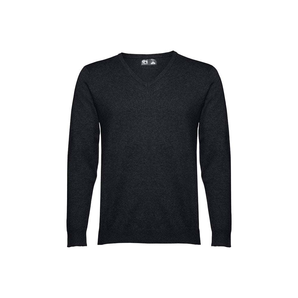 Thc Milan. Men's V-Neck Pullover In Cotton And Polyamide