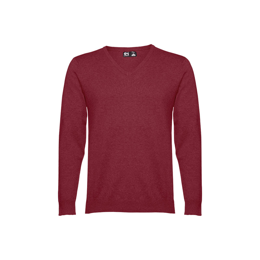 Thc Milan. Men's V-Neck Pullover In Cotton And Polyamide