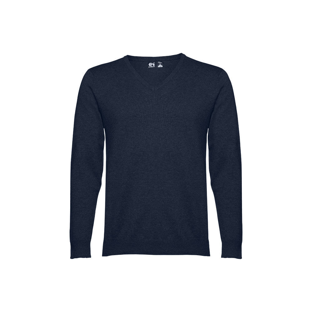 Thc Milan. Men's V-Neck Pullover In Cotton And Polyamide