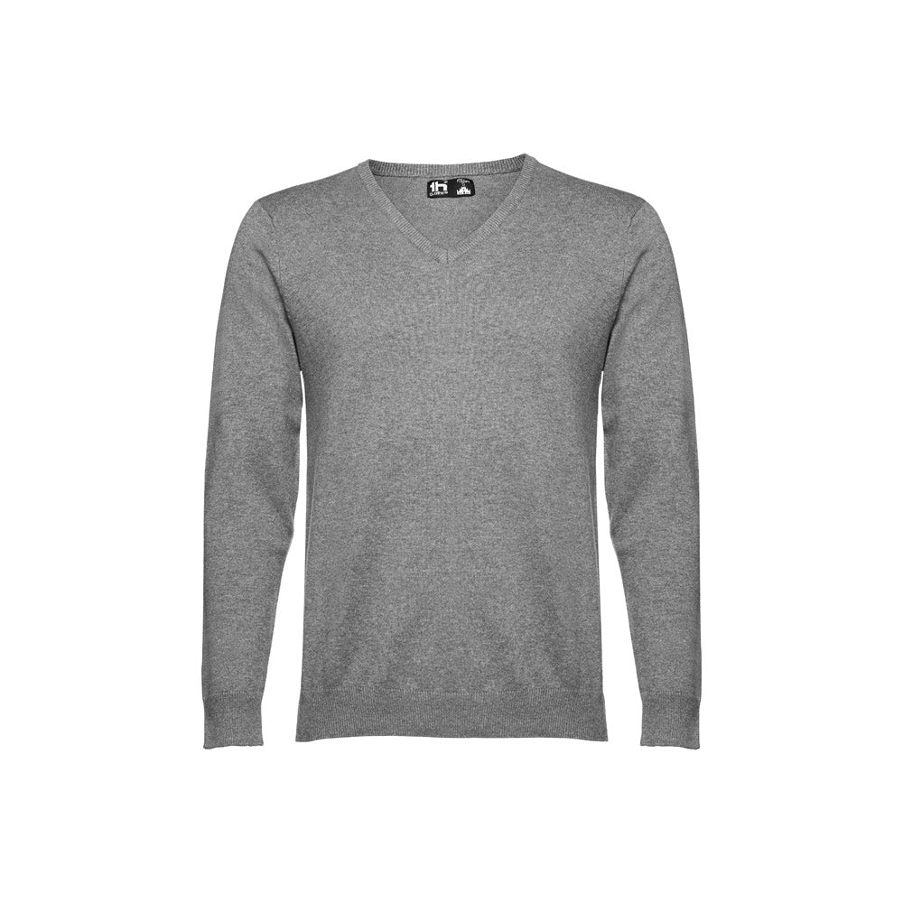Thc Milan. Men's V-Neck Pullover In Cotton And Polyamide