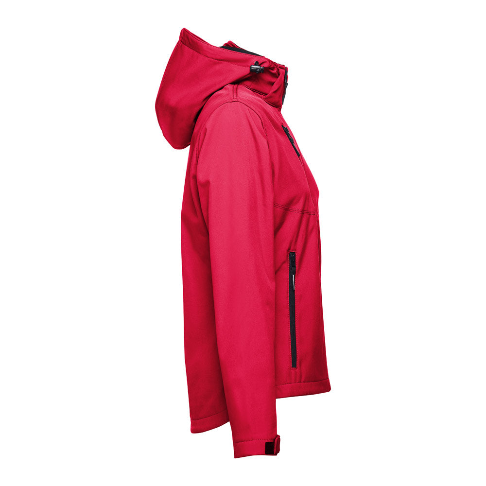 Thc Zagreb Women. Women's Softshell Jacket With Detachable Hood And Rounded Back Hem