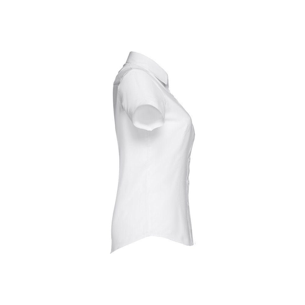 Thc London Women Wh. Women's Short-Sleeved Oxford Shirt. White
