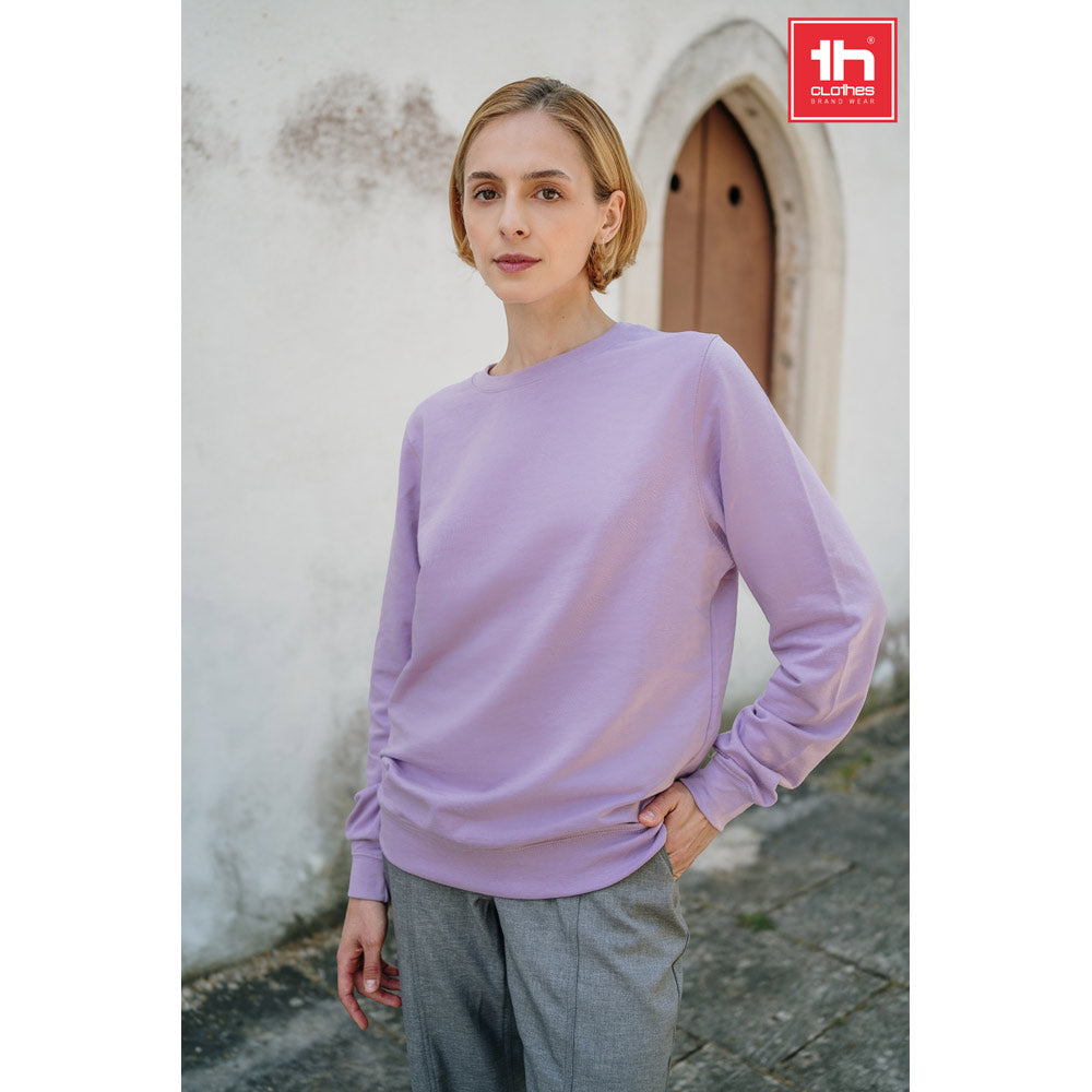 Thc Colombo. Unisex Poly Cotton Sweatshirt With Ribbed Collar, Cuffs And Waistband