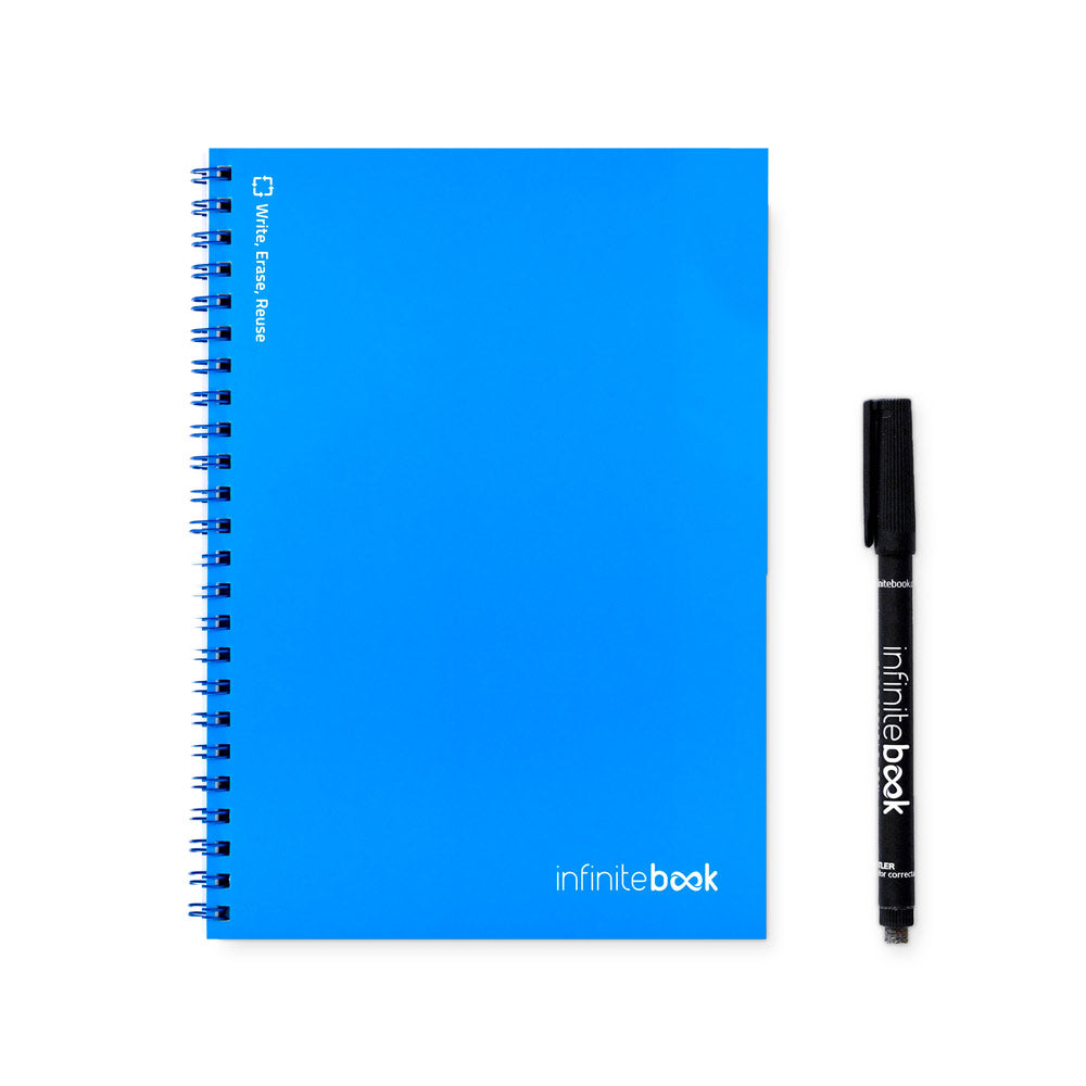 Infinitebook Plain A5. A5 Infinitebook With Flexible Cover And 15 Plain Whiteboard Pages