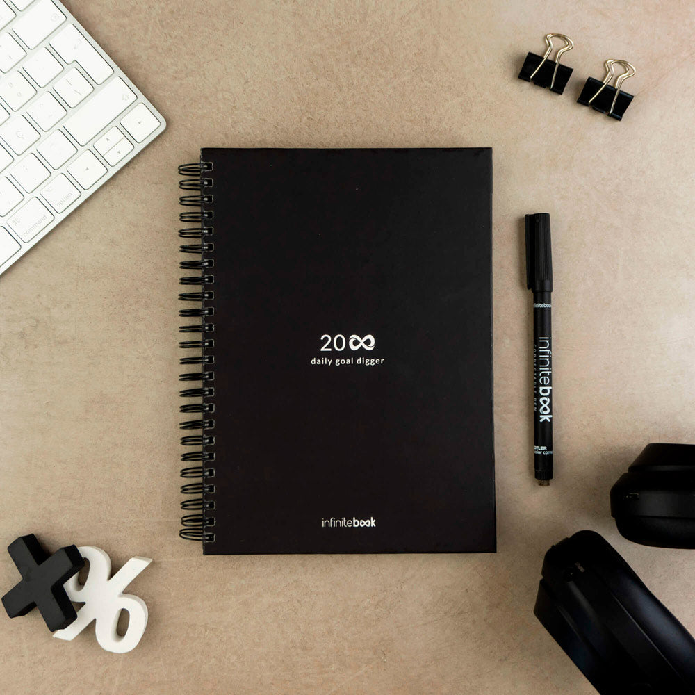Starter Kit Infinite Planner A5. Set Includes An A5"Infinite Diary", Cleaning Kit, Marker And Marker Holder