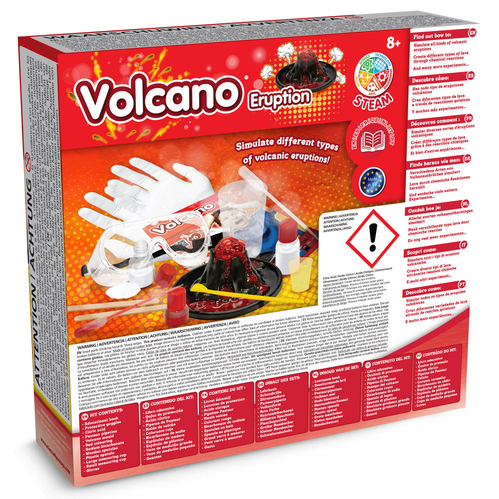 Volcanic Eruption Game. Educational Game For Children