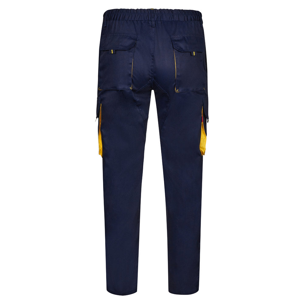Vl Hypnos. Two-Tone Multi-Pocket Twill Trousers (200G/M²), In Cotton (35%) And Polyester (65%)