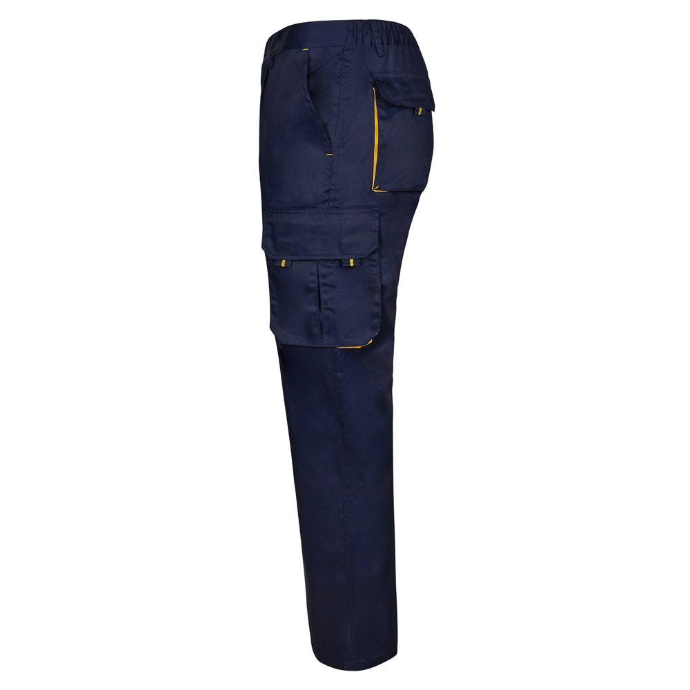Vl Hypnos. Two-Tone Multi-Pocket Twill Trousers (200G/M²), In Cotton (35%) And Polyester (65%)