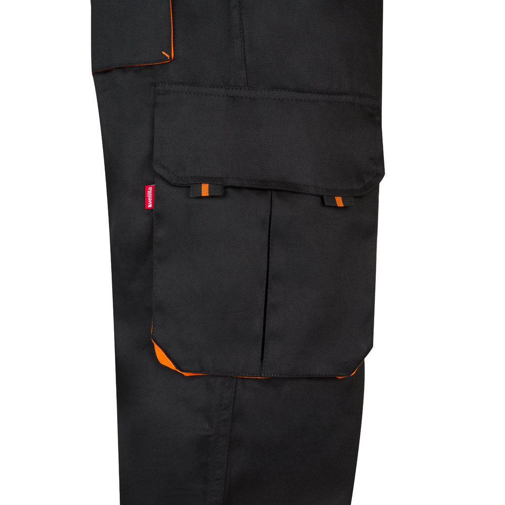 Vl Hypnos. Two-Tone Multi-Pocket Twill Trousers (200G/M²), In Cotton (35%) And Polyester (65%)