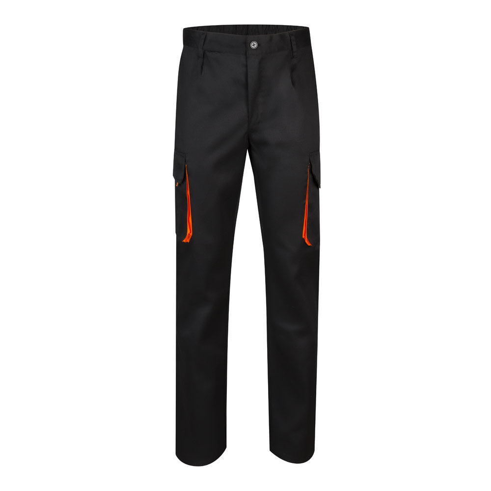 Vl Hypnos. Two-Tone Multi-Pocket Twill Trousers (200G/M²), In Cotton (35%) And Polyester (65%)