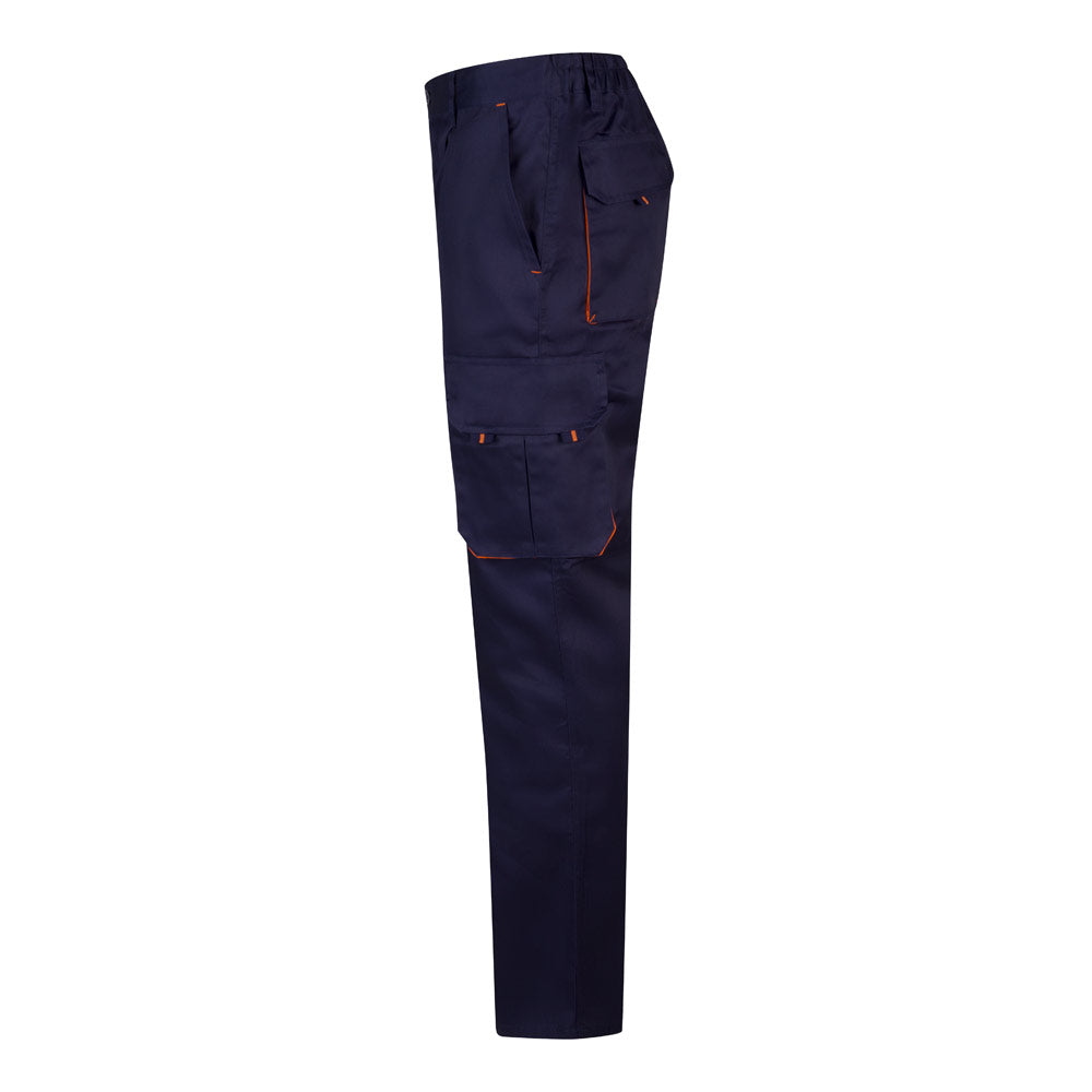 Vl Hypnos. Two-Tone Multi-Pocket Twill Trousers (200G/M²), In Cotton (35%) And Polyester (65%)
