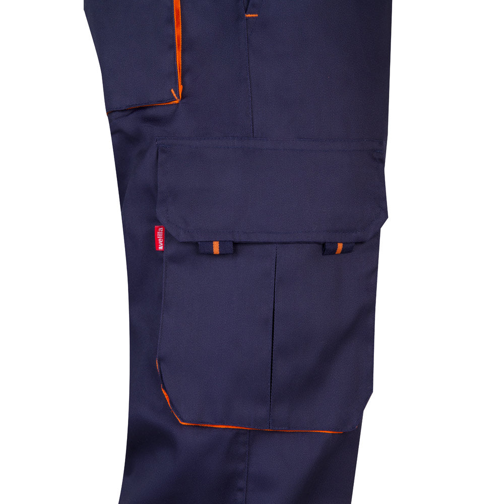 Vl Hypnos. Two-Tone Multi-Pocket Twill Trousers (200G/M²), In Cotton (35%) And Polyester (65%)