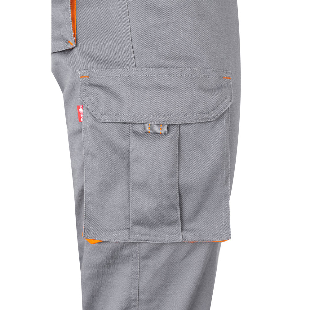 Vl Hypnos. Two-Tone Multi-Pocket Twill Trousers (200G/M²), In Cotton (35%) And Polyester (65%)